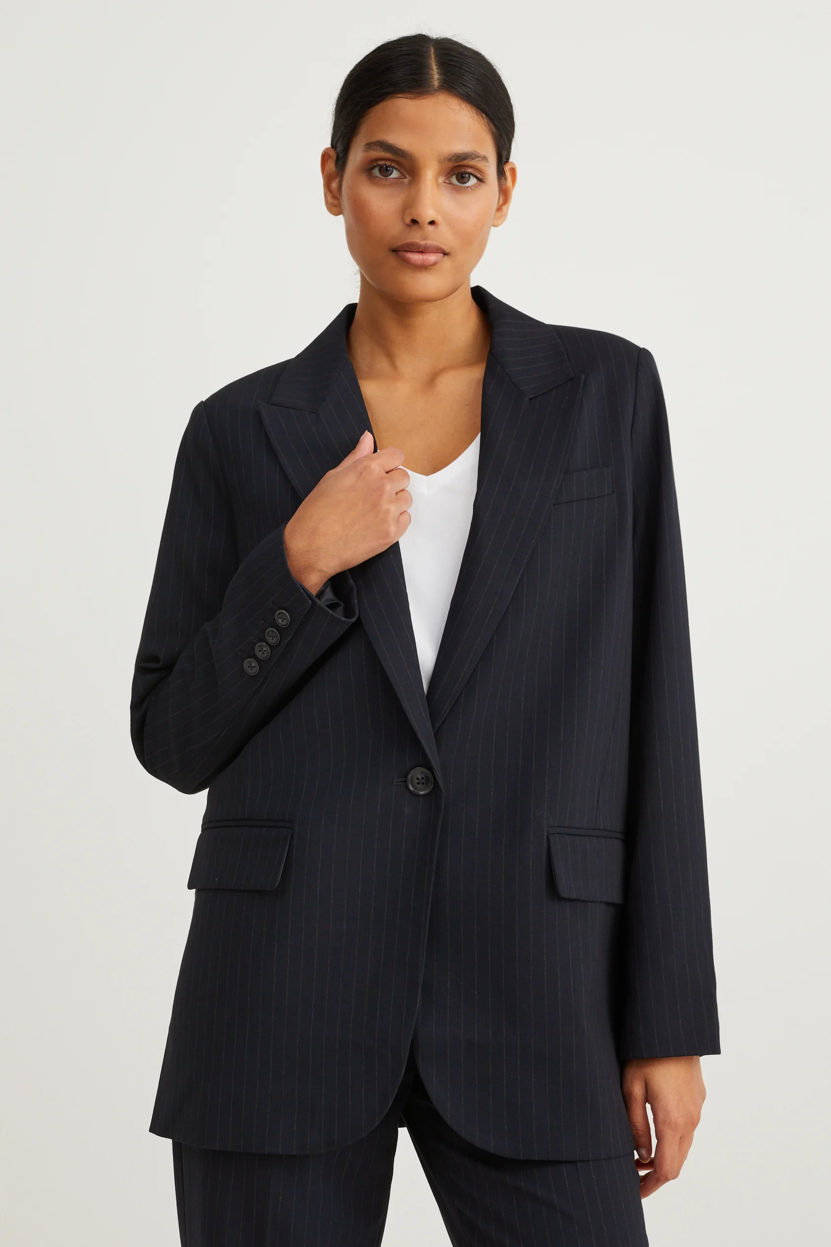 Oversized blazer - pinstripes