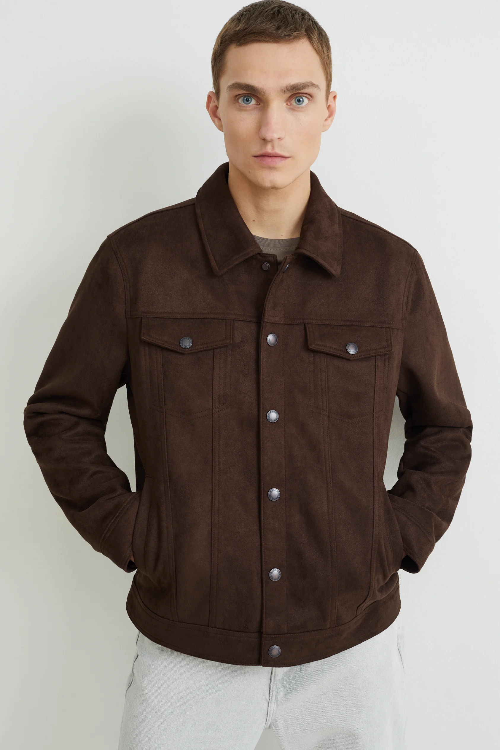 Jacket - faux suede