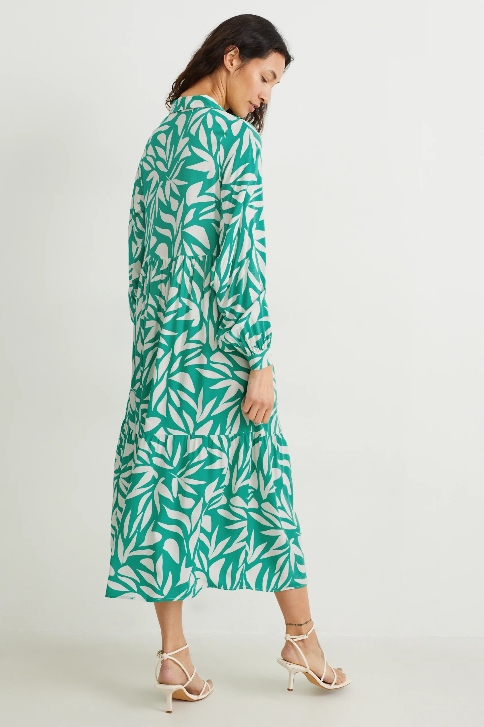 Shirt dress - patterned