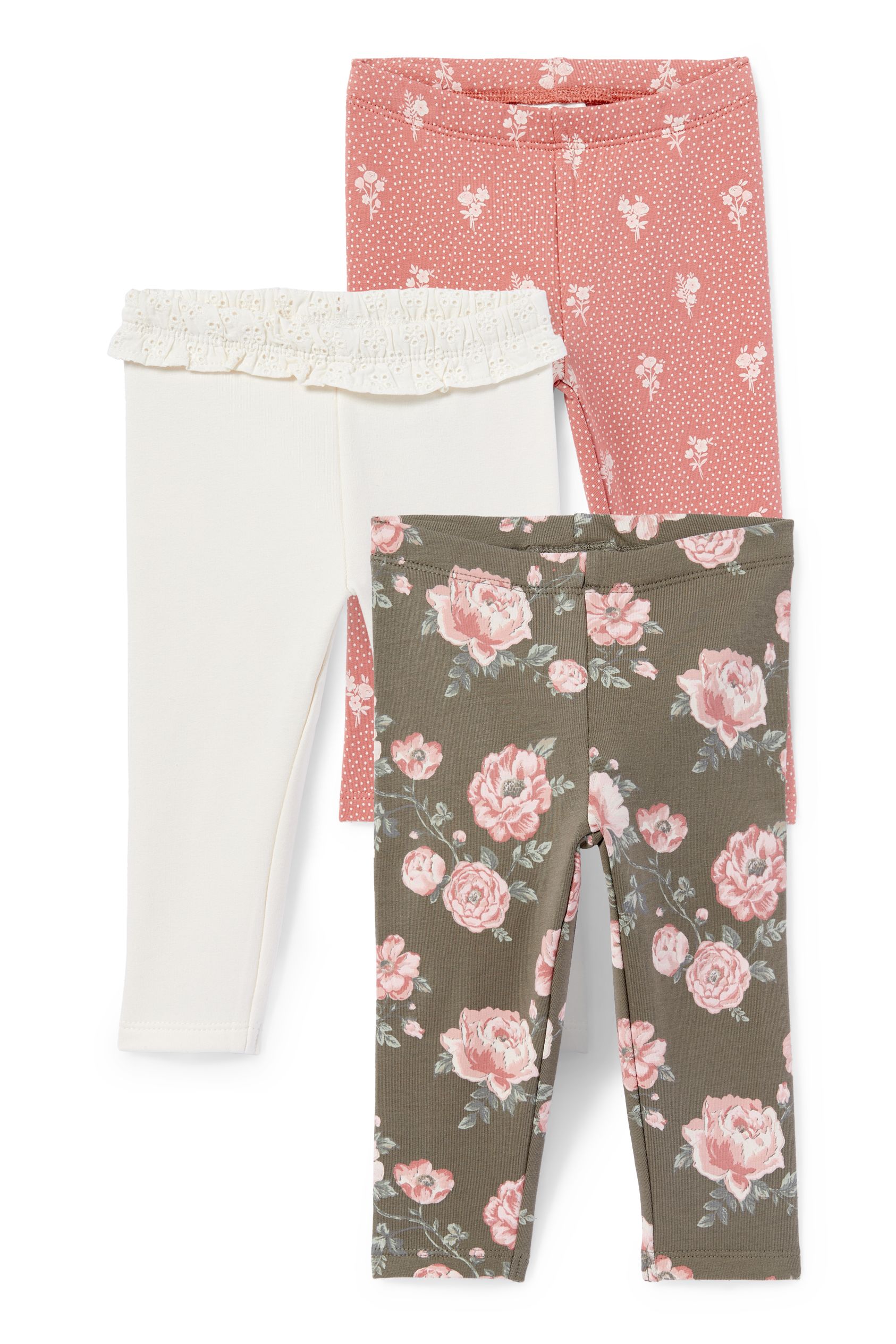 Multipack of 3 - baby thermal leggings