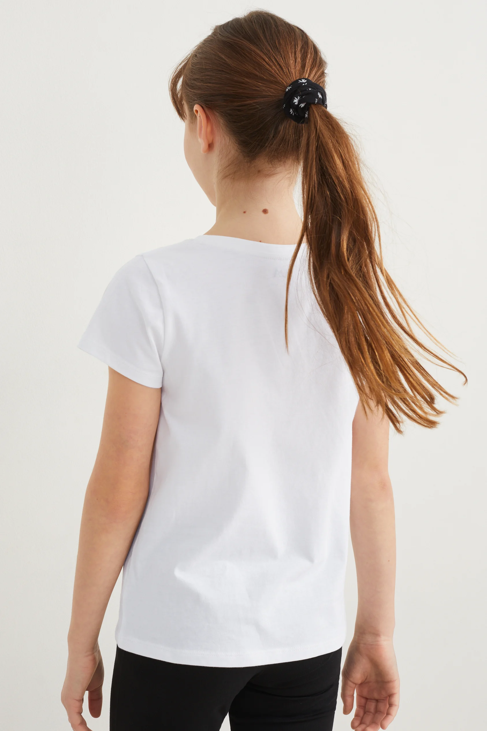 Set - short sleeve T-shirt and scrunchie