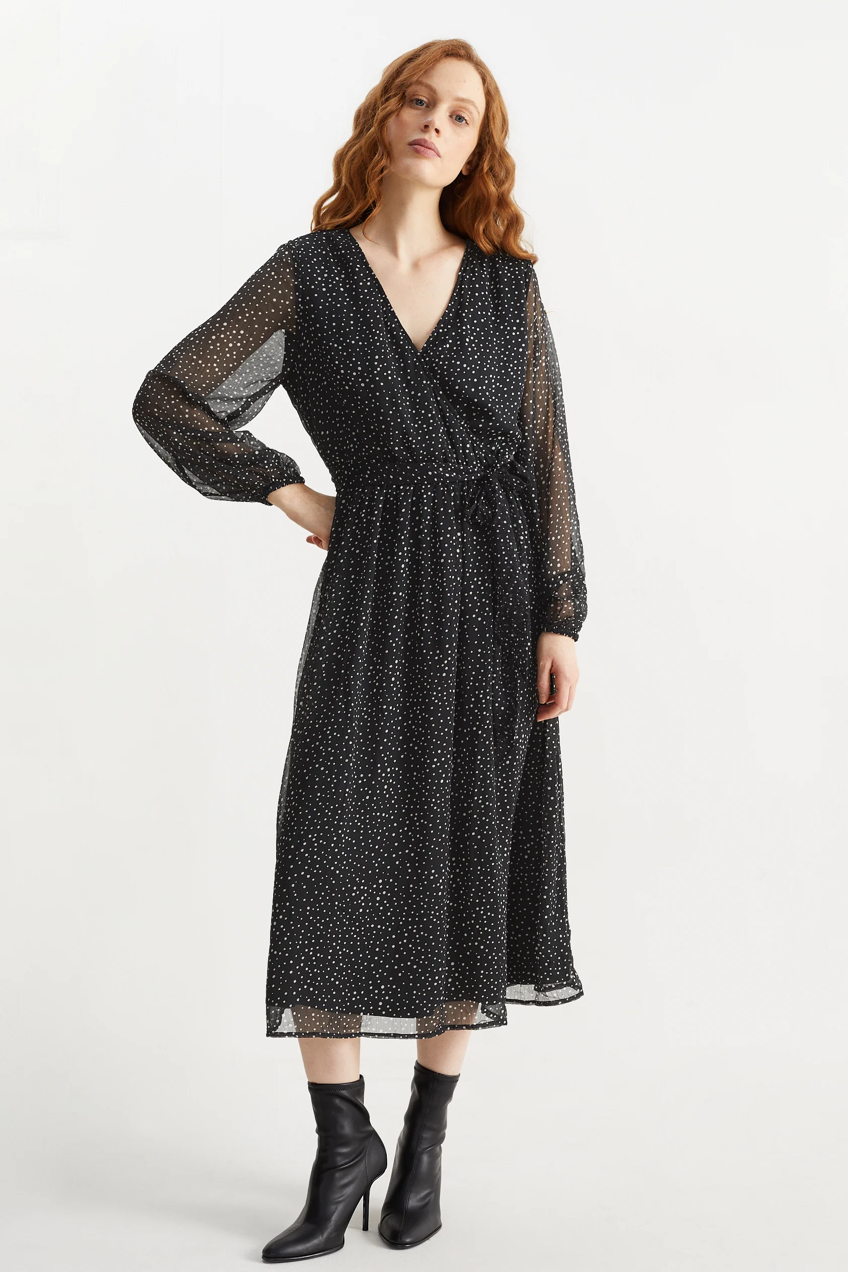 Wrap dress - polka dot