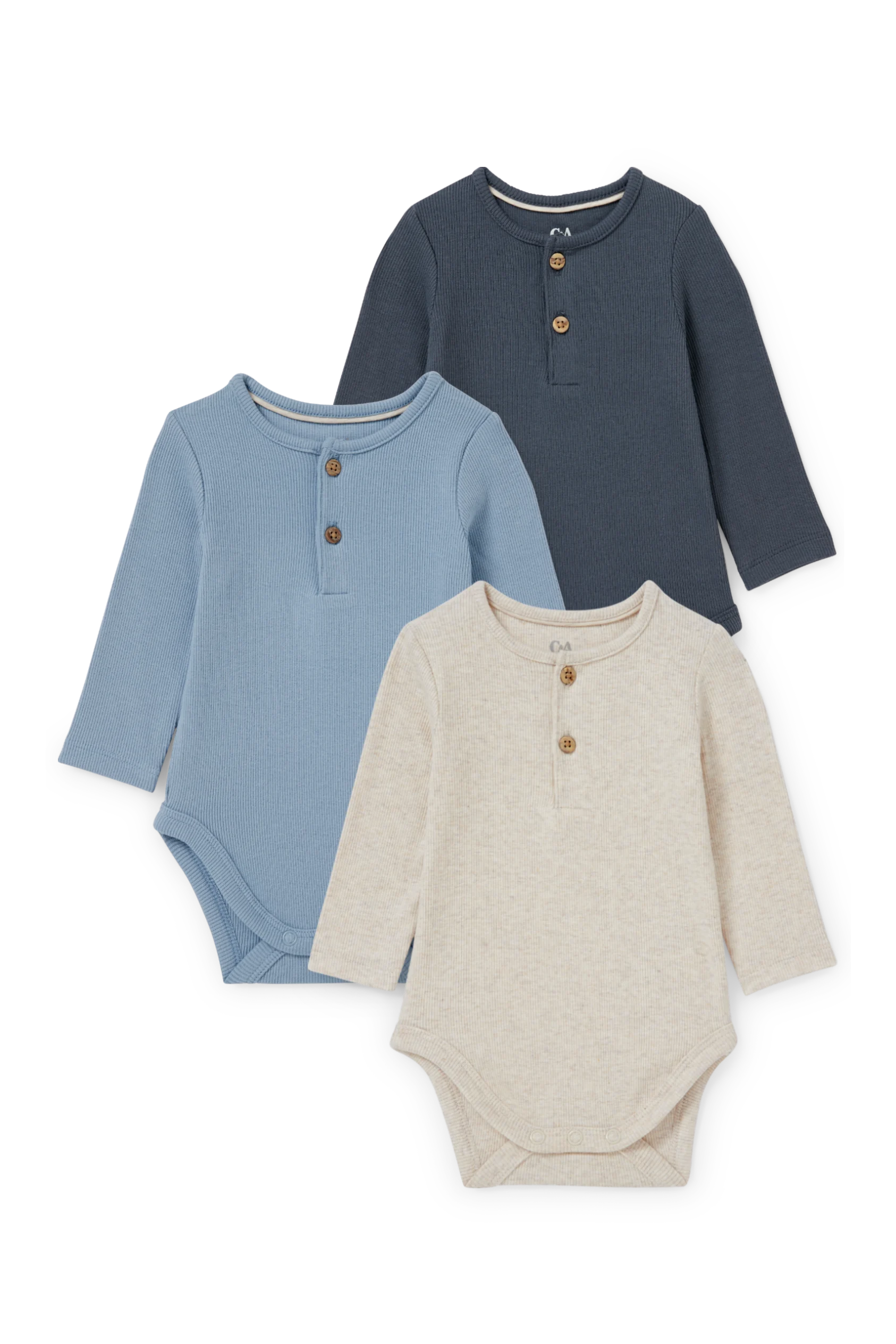 Multipack of 3 - baby bodysuit