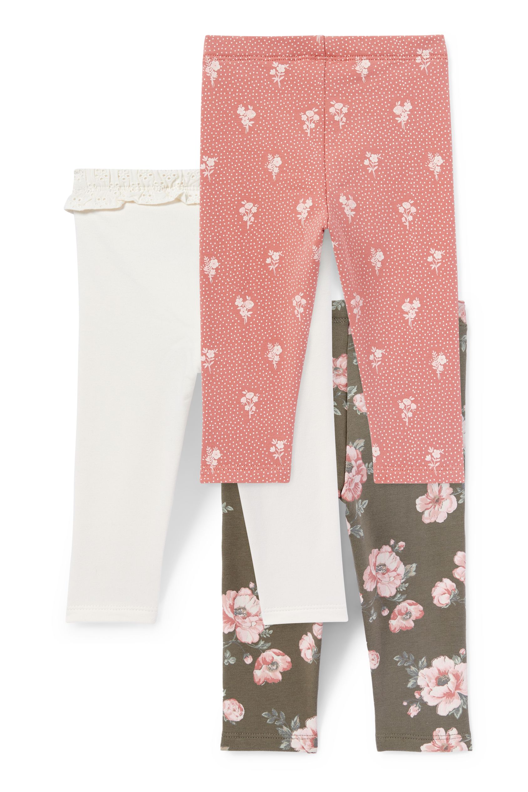 Multipack of 3 - baby thermal leggings