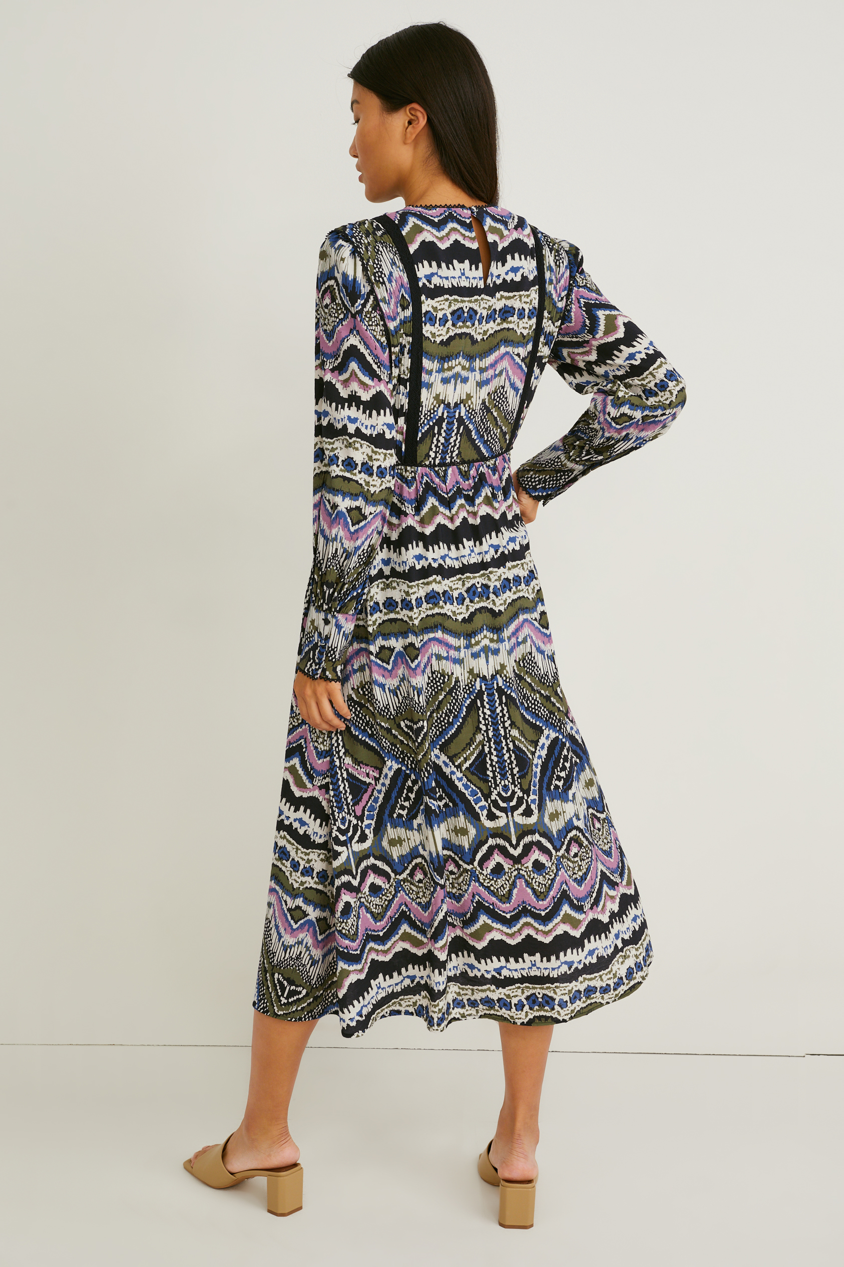 Fit & flare dress - patterned