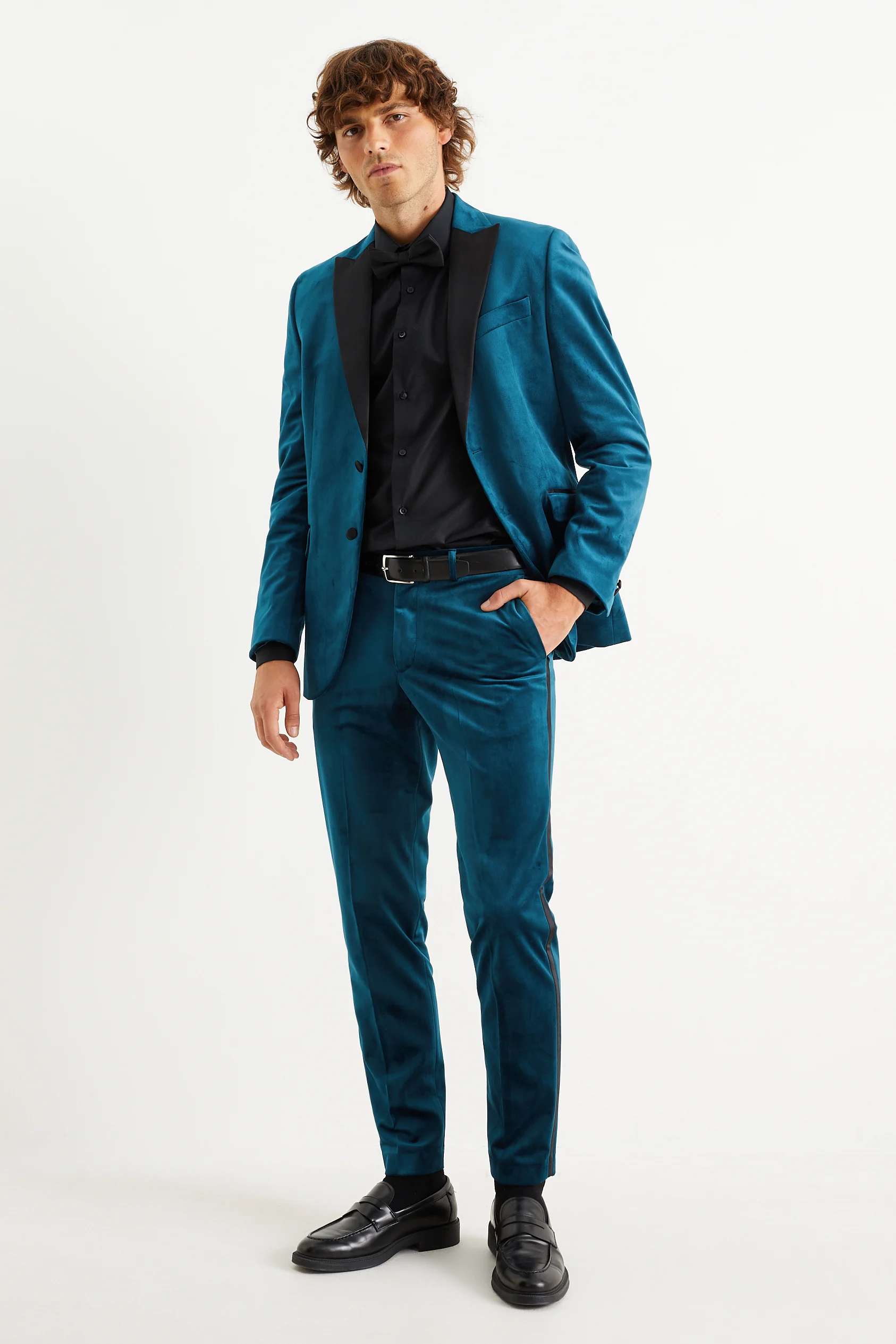 Velvet trousers - slim fit