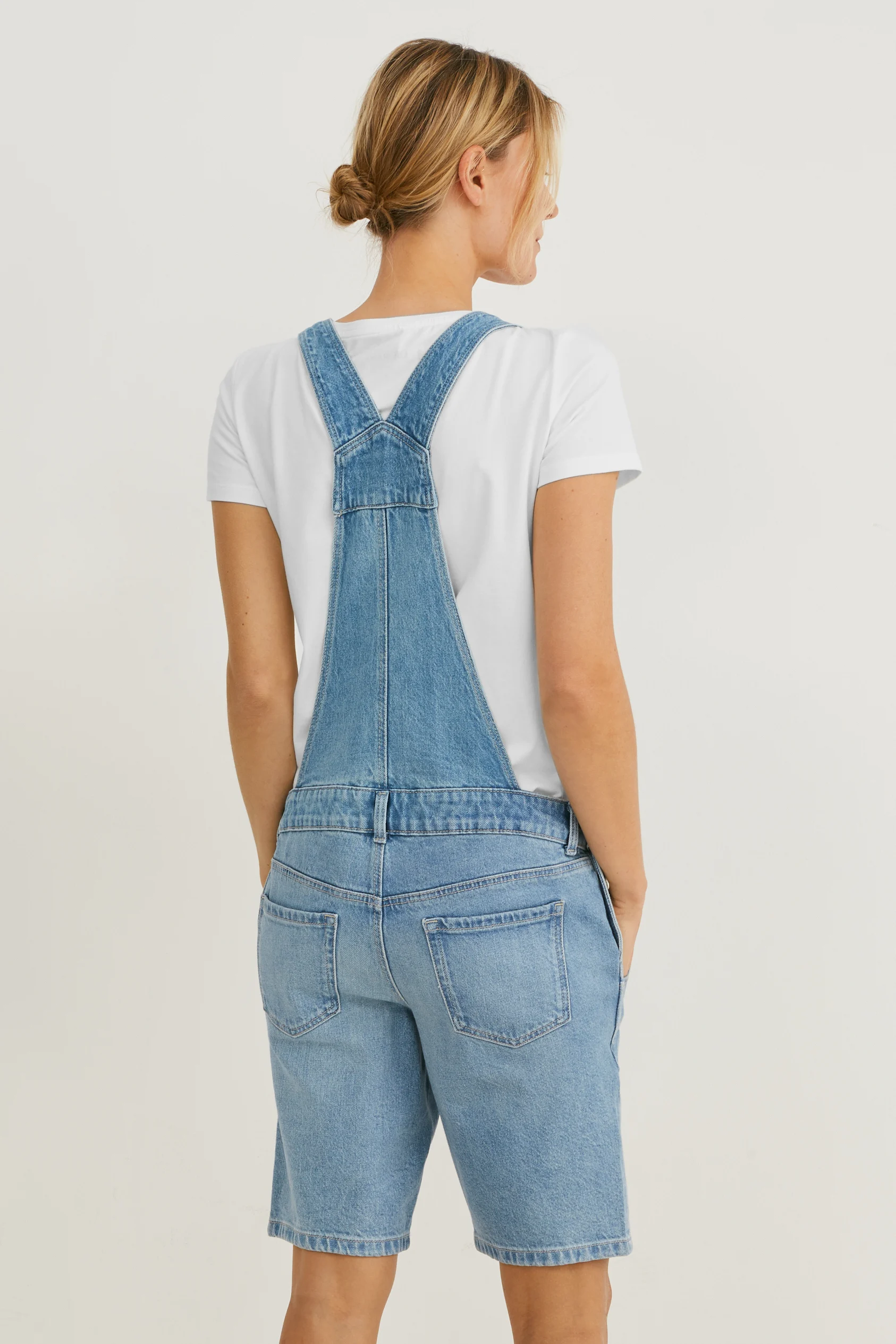 Maternity jeans - dungaree shorts