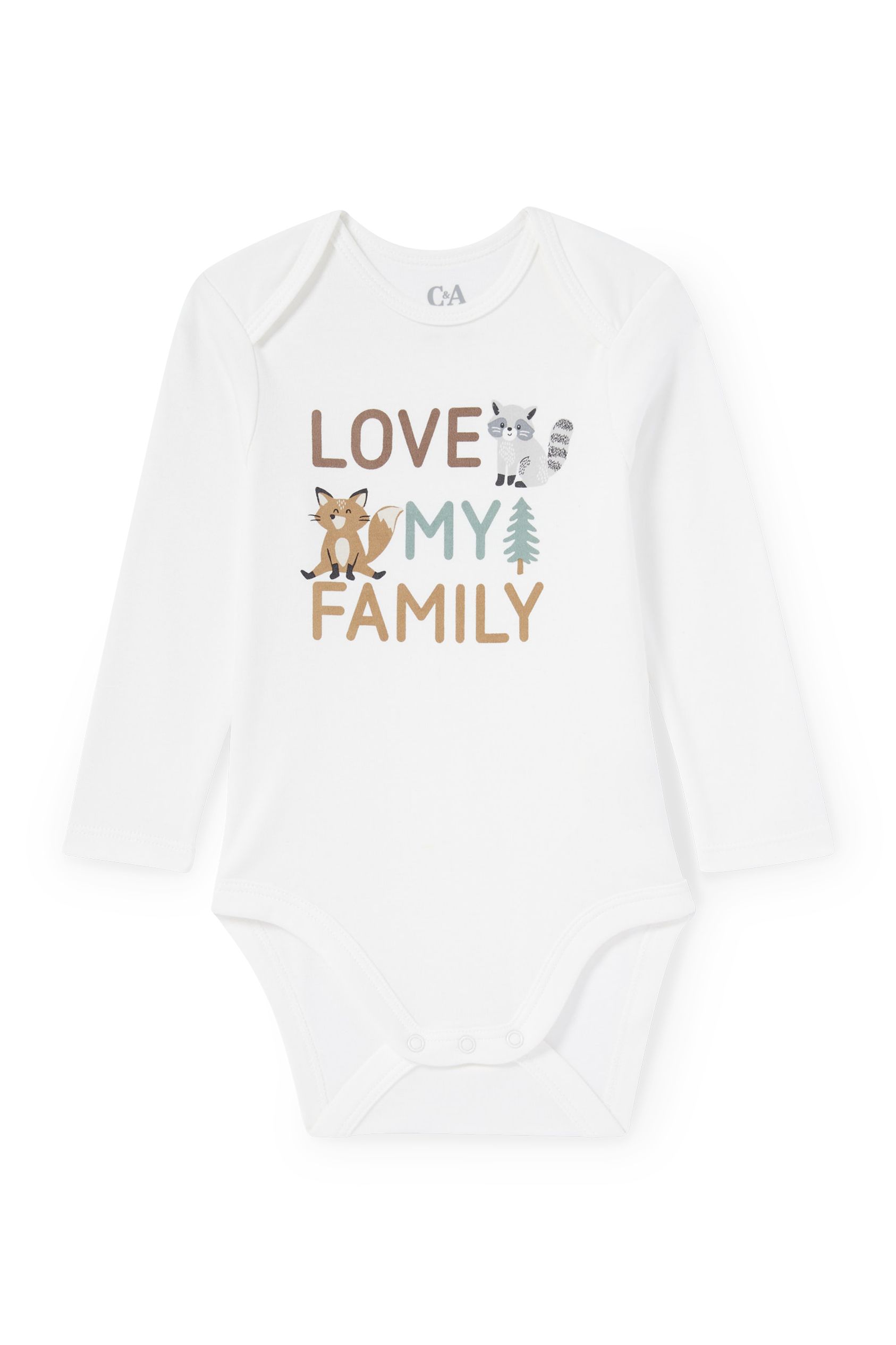 Woodland animals - baby bodysuit