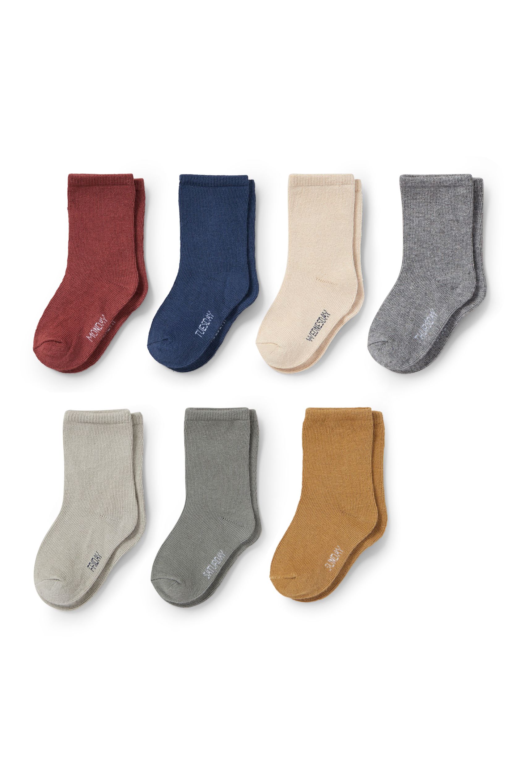 Multipack of 7 - baby socks