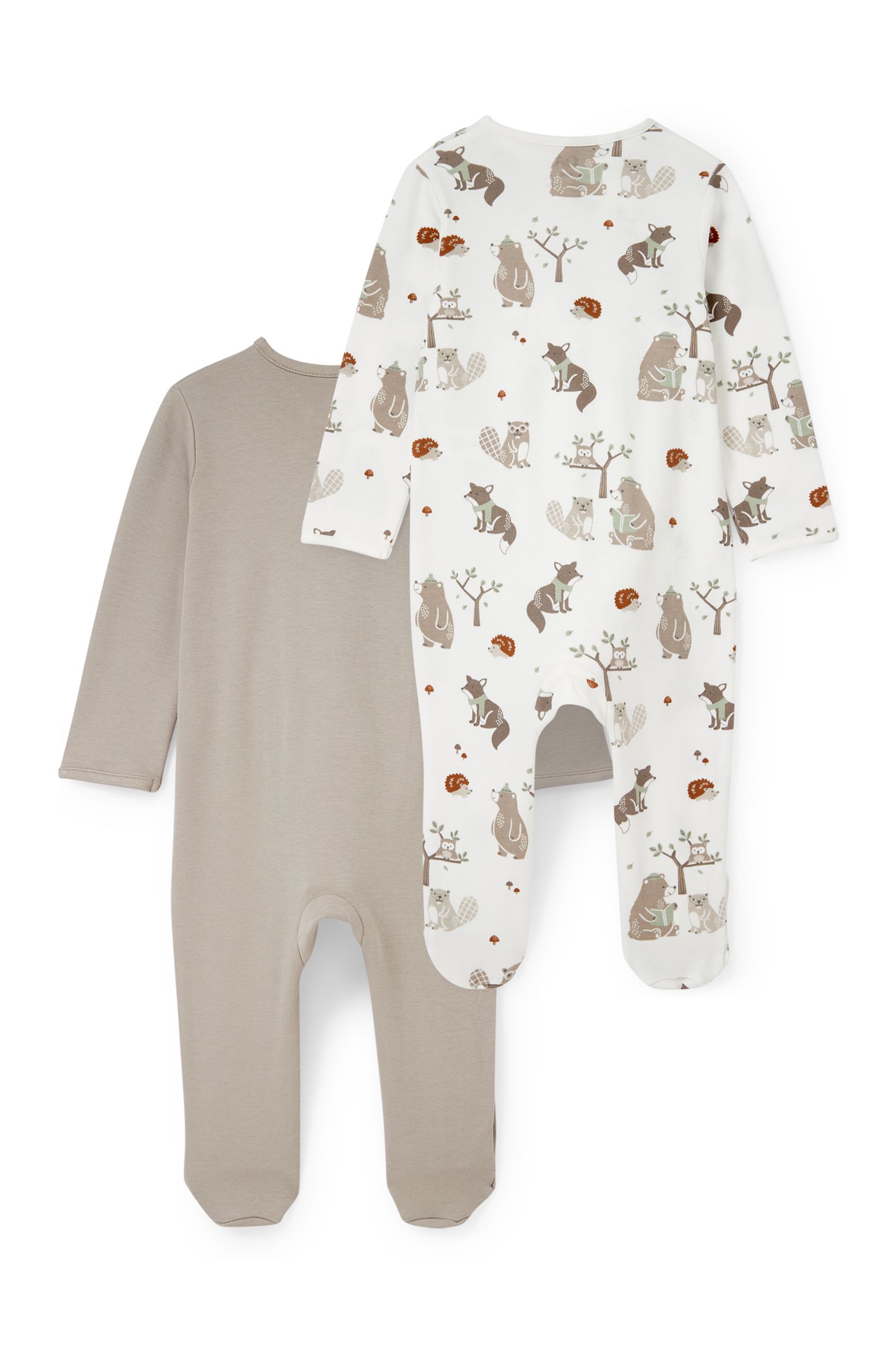 Multipack of 2 - baby sleepsuit