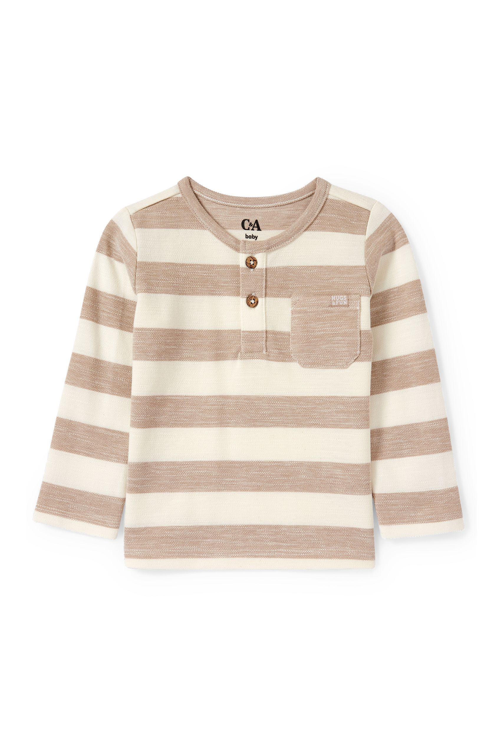 Baby long sleeve top - striped