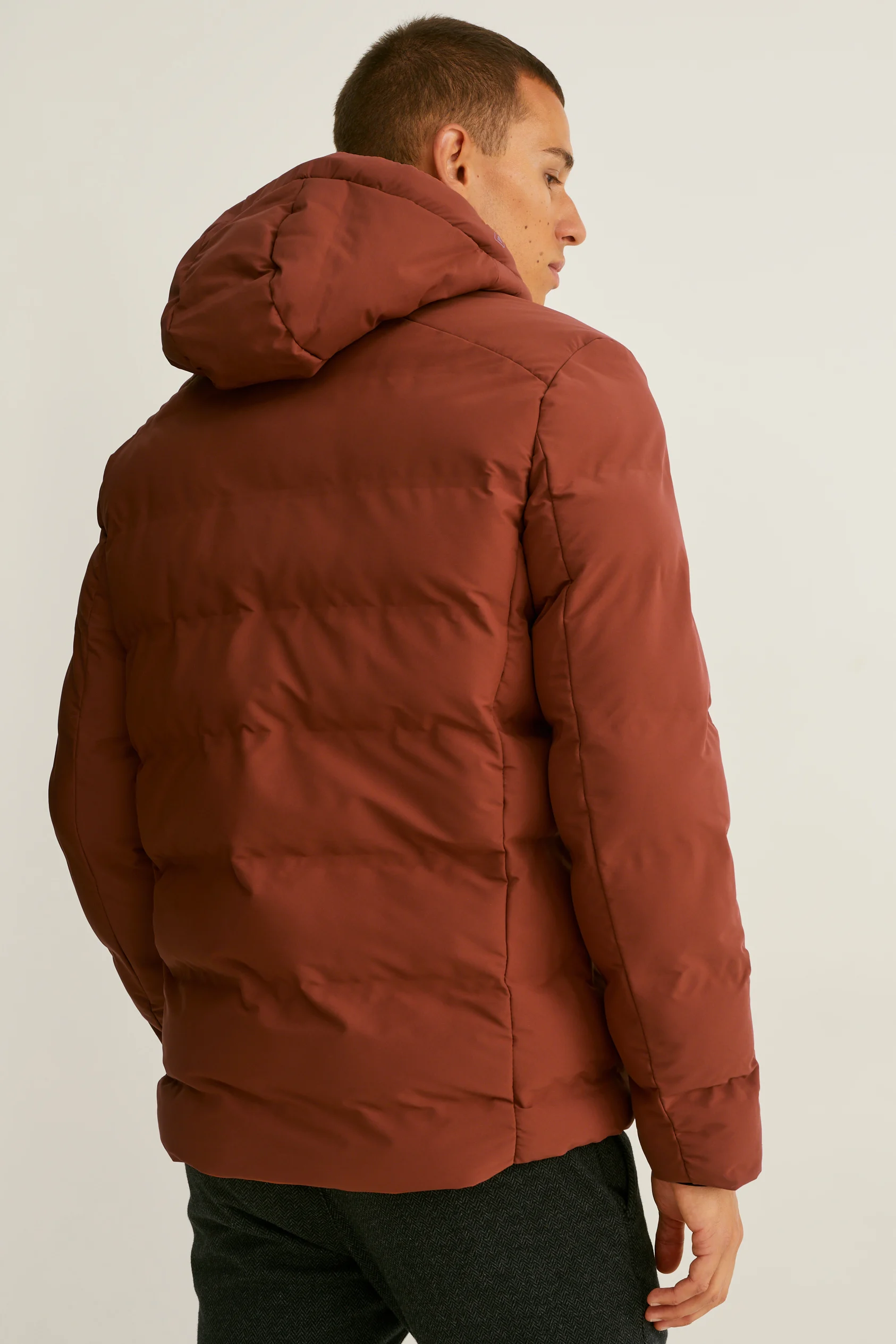 Outdoor jacket with hood