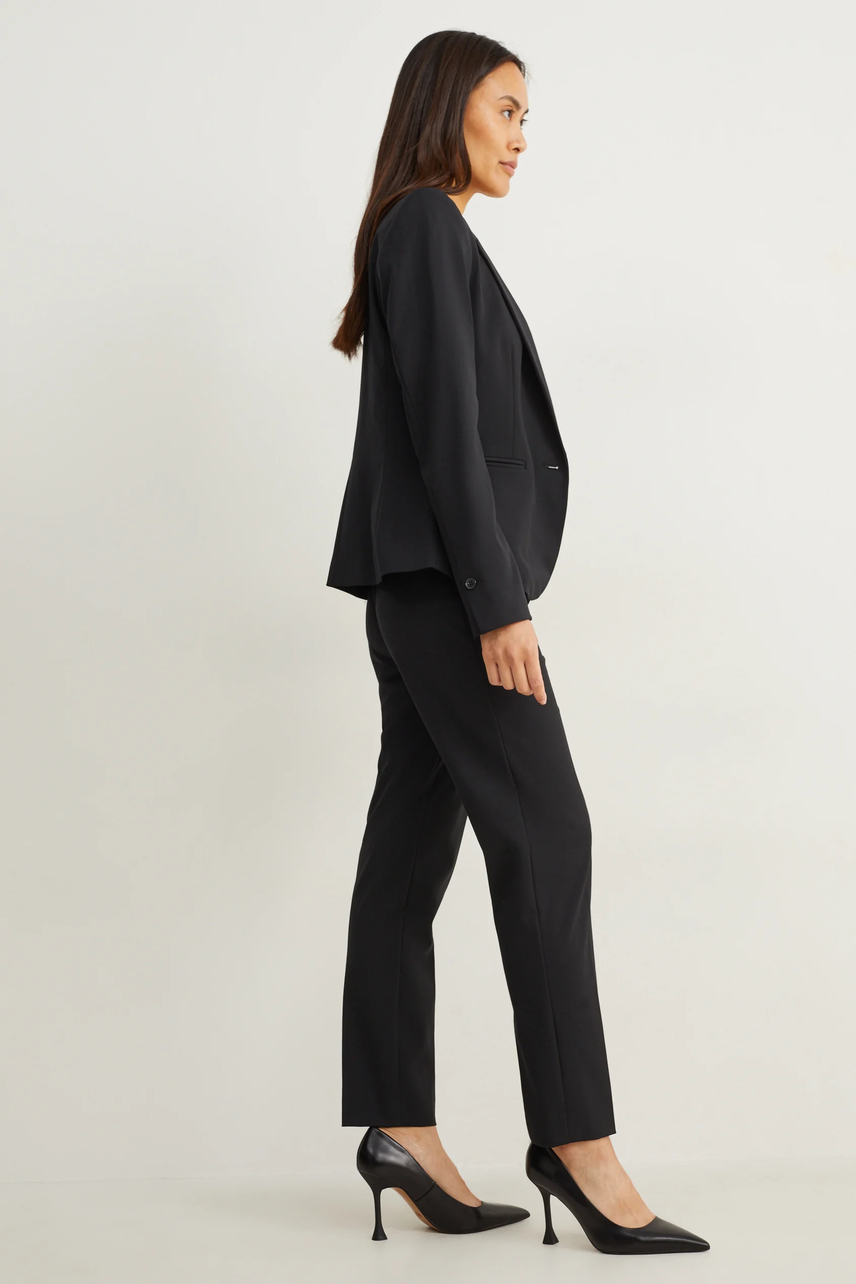 Business trousers - mid-rise waist - slim fit - Mix & match