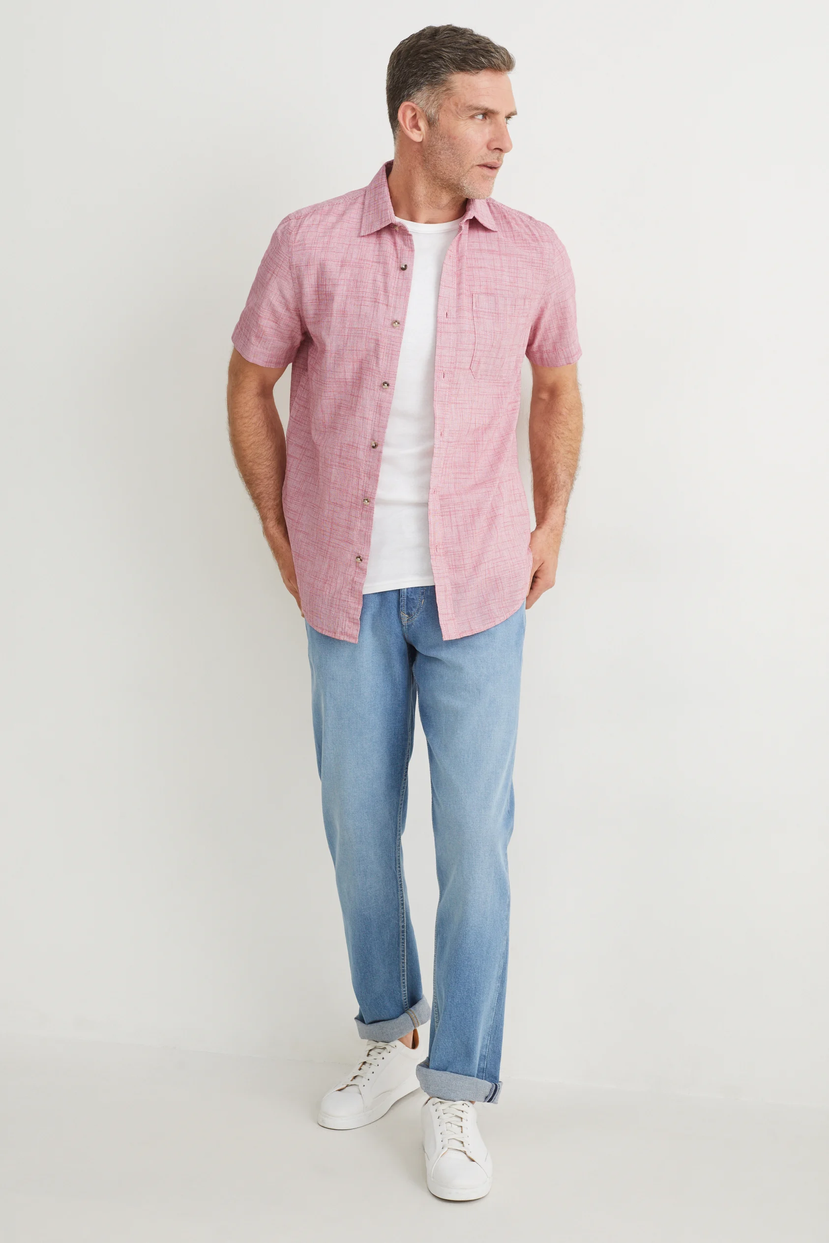 Shirt - regular fit - kent collar