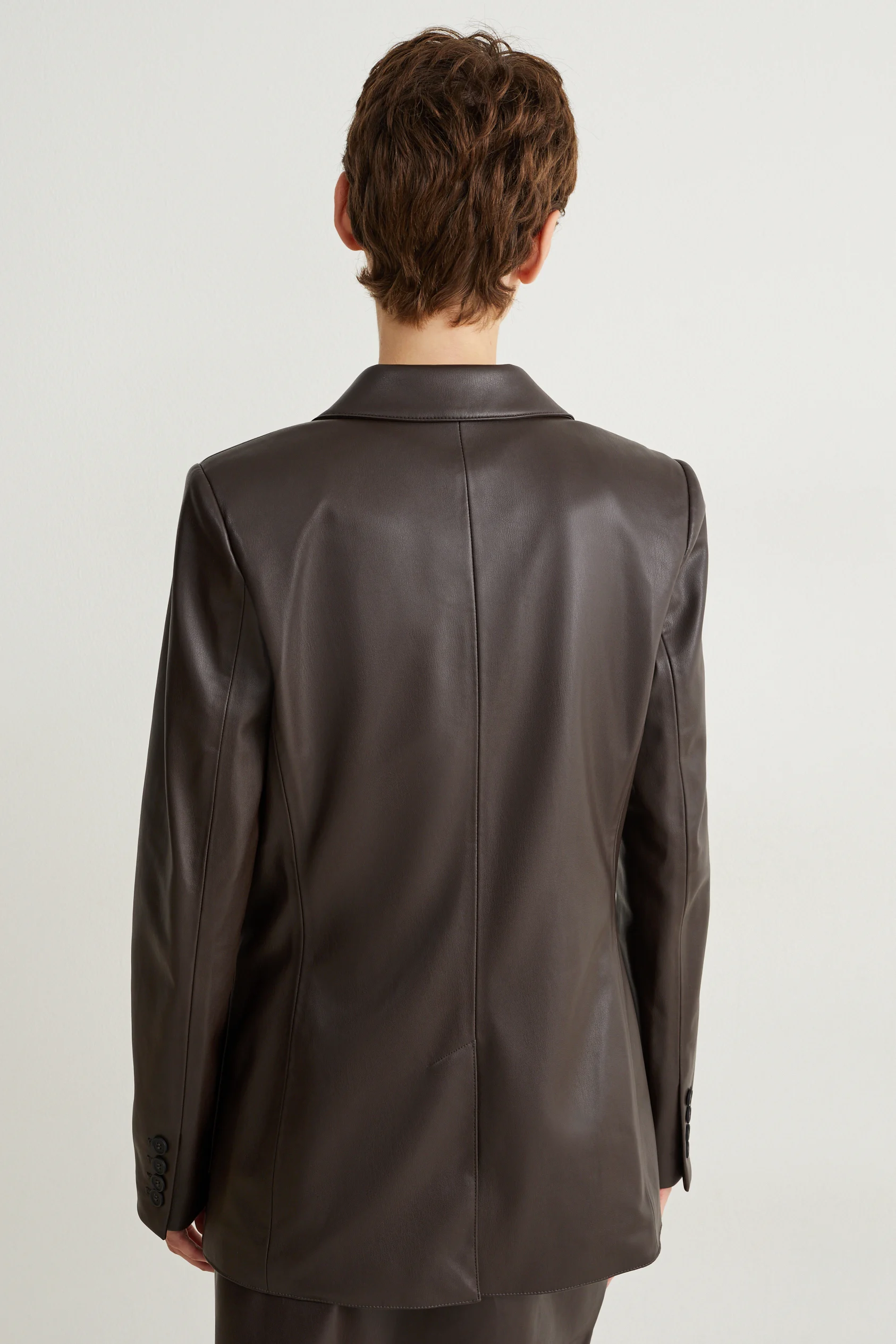 Blazer - regular fit - faux leather