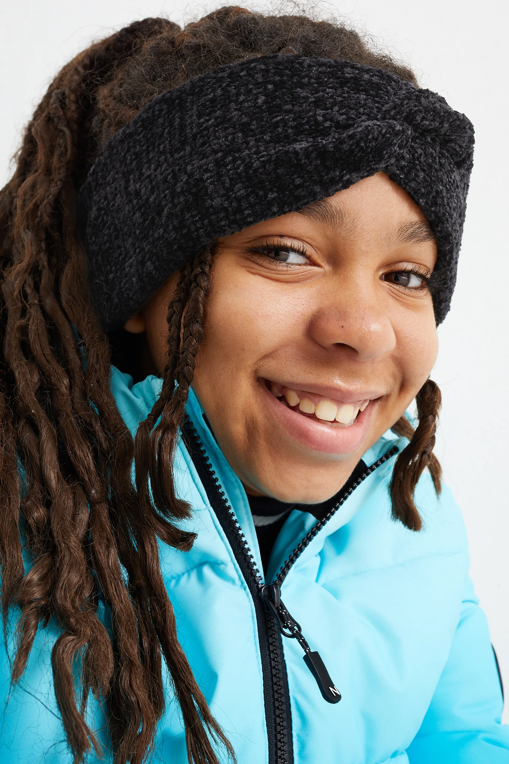 Chenille headband with knot detail