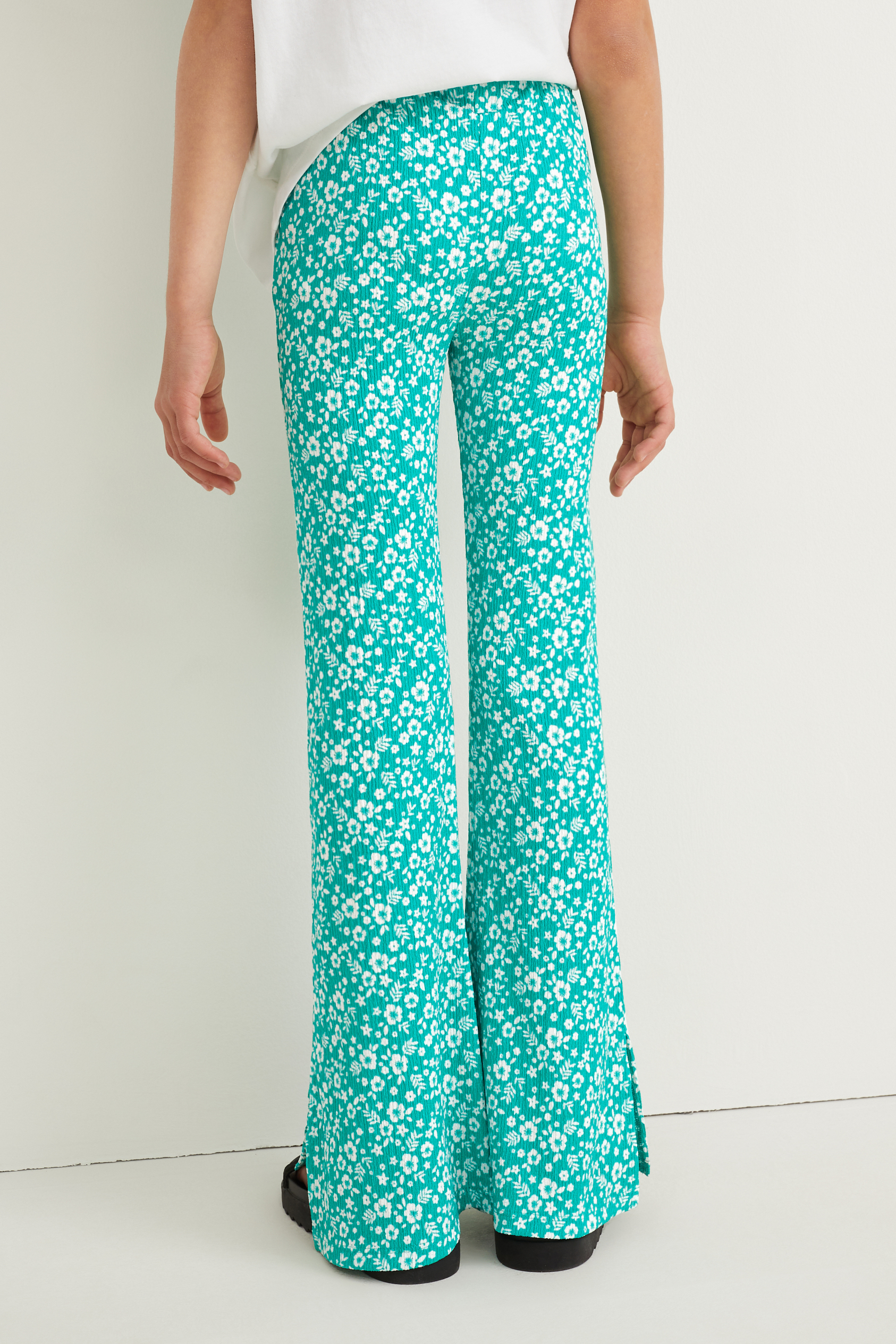 Flared leggings - floral