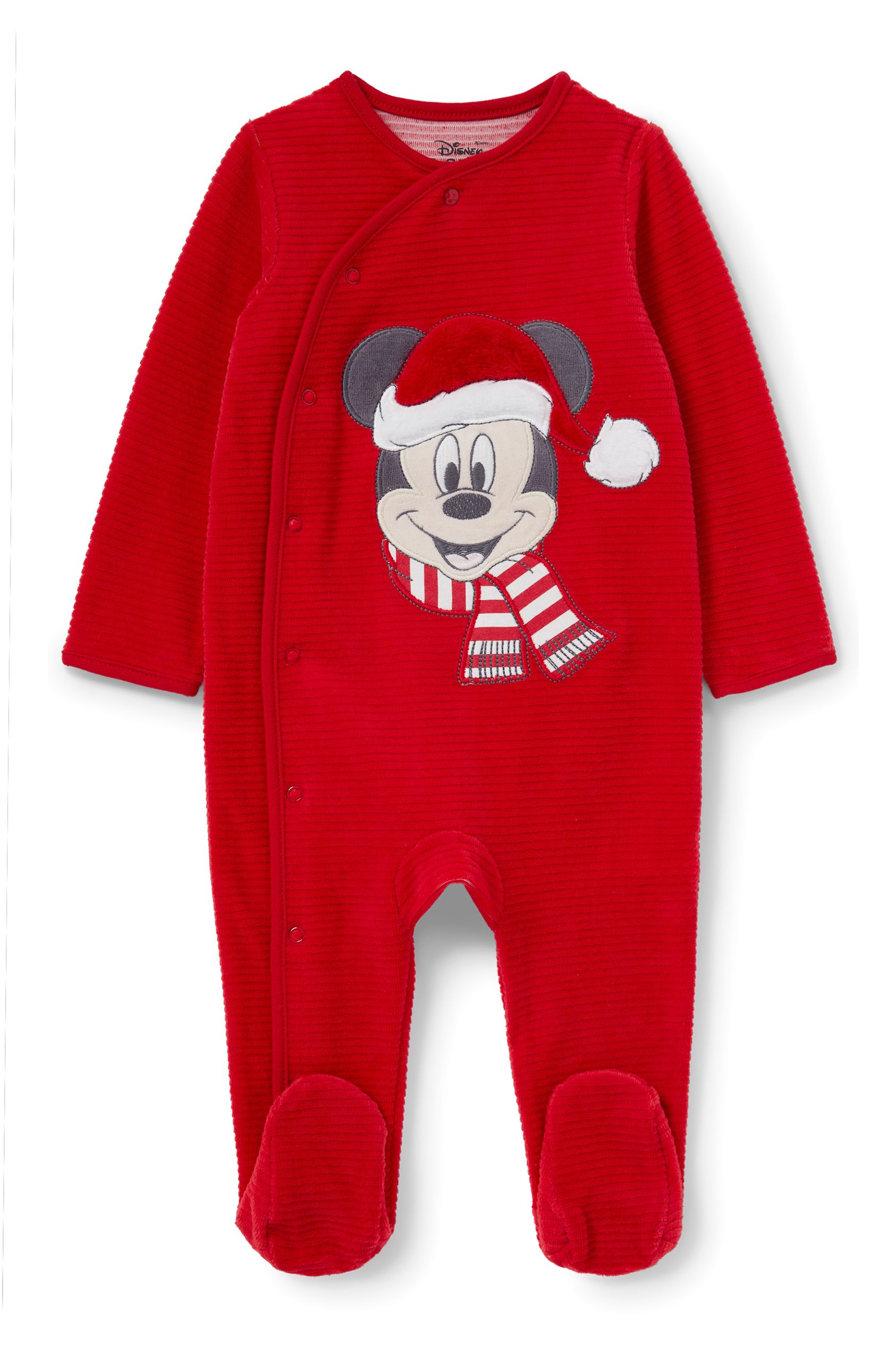 Mickey Mouse - baby Christmas sleepsuit