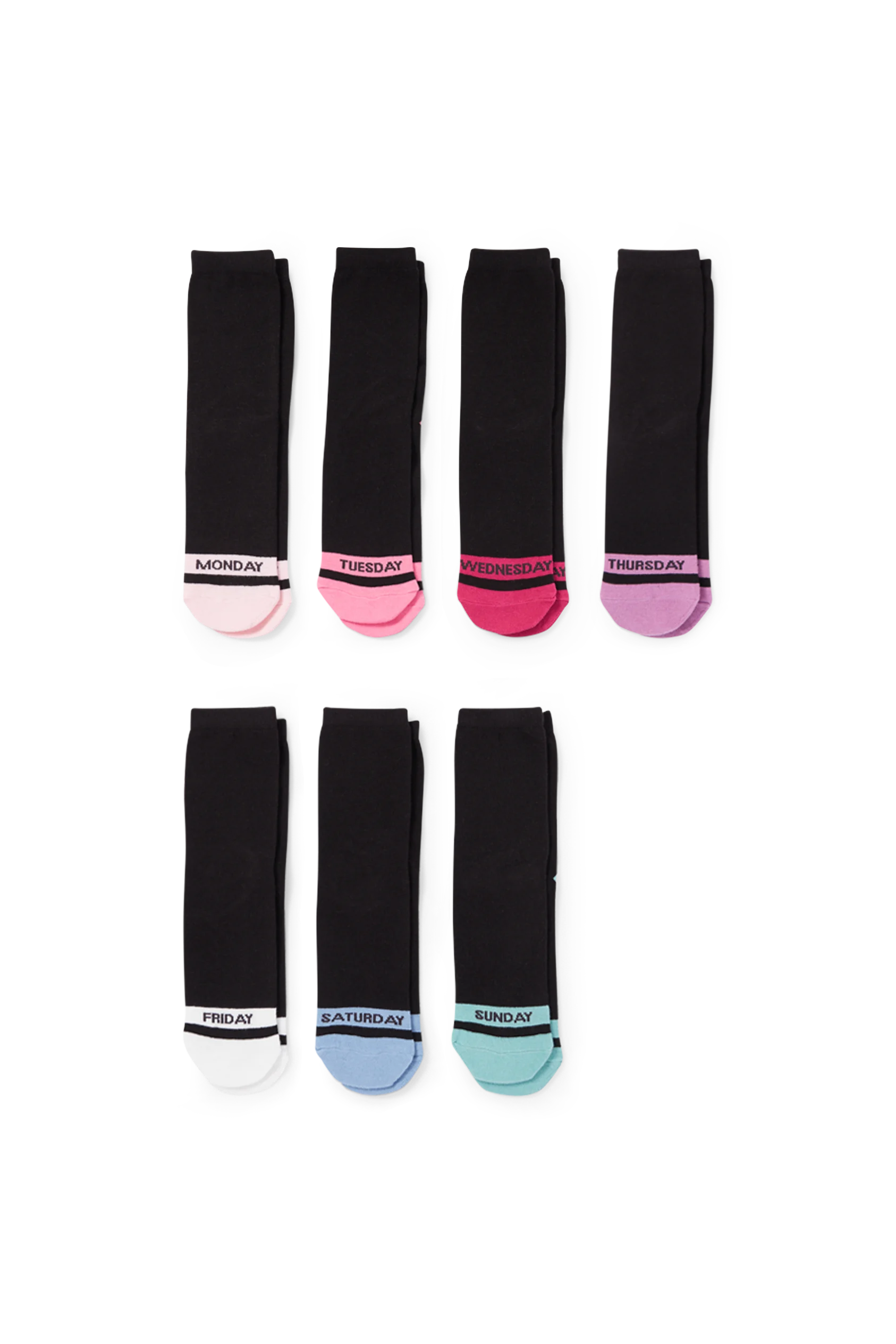 Multipack of 7 - days of the week - socks with motif