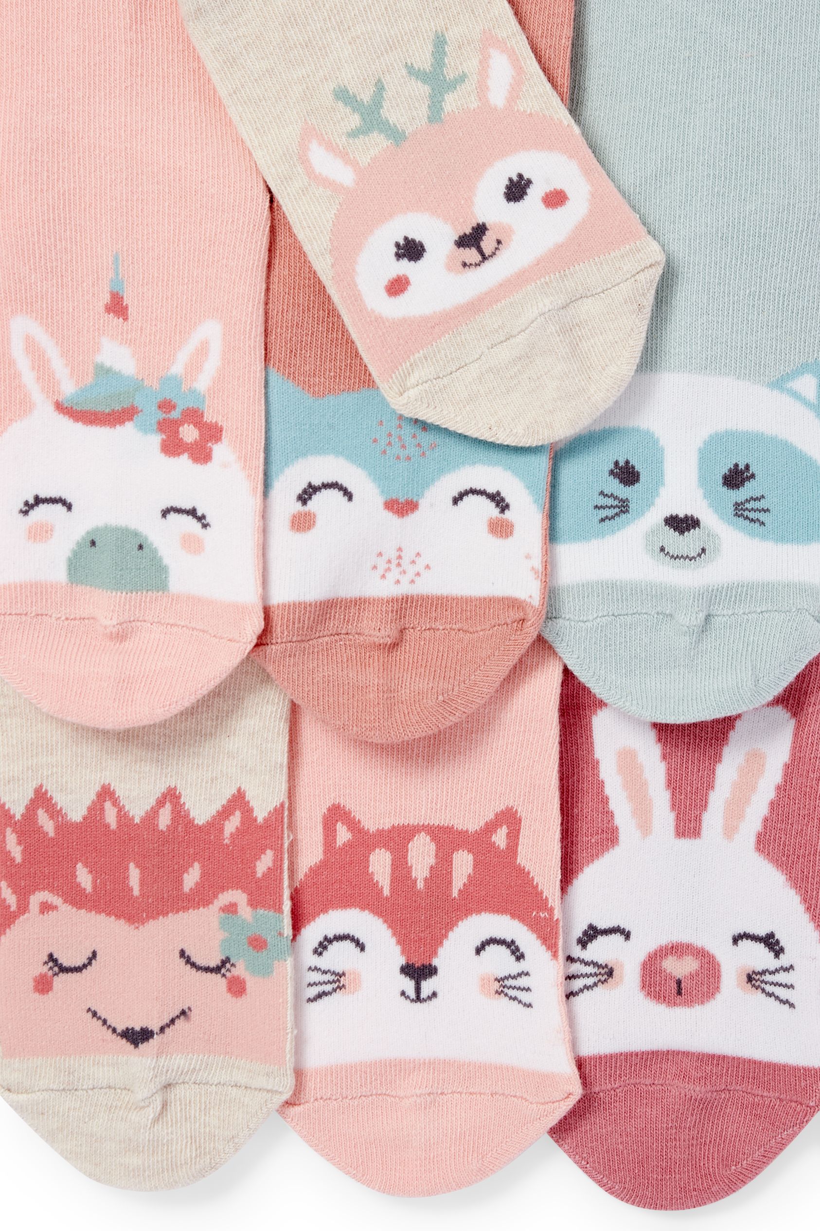 Multipack of 7 - animals - socks with motif