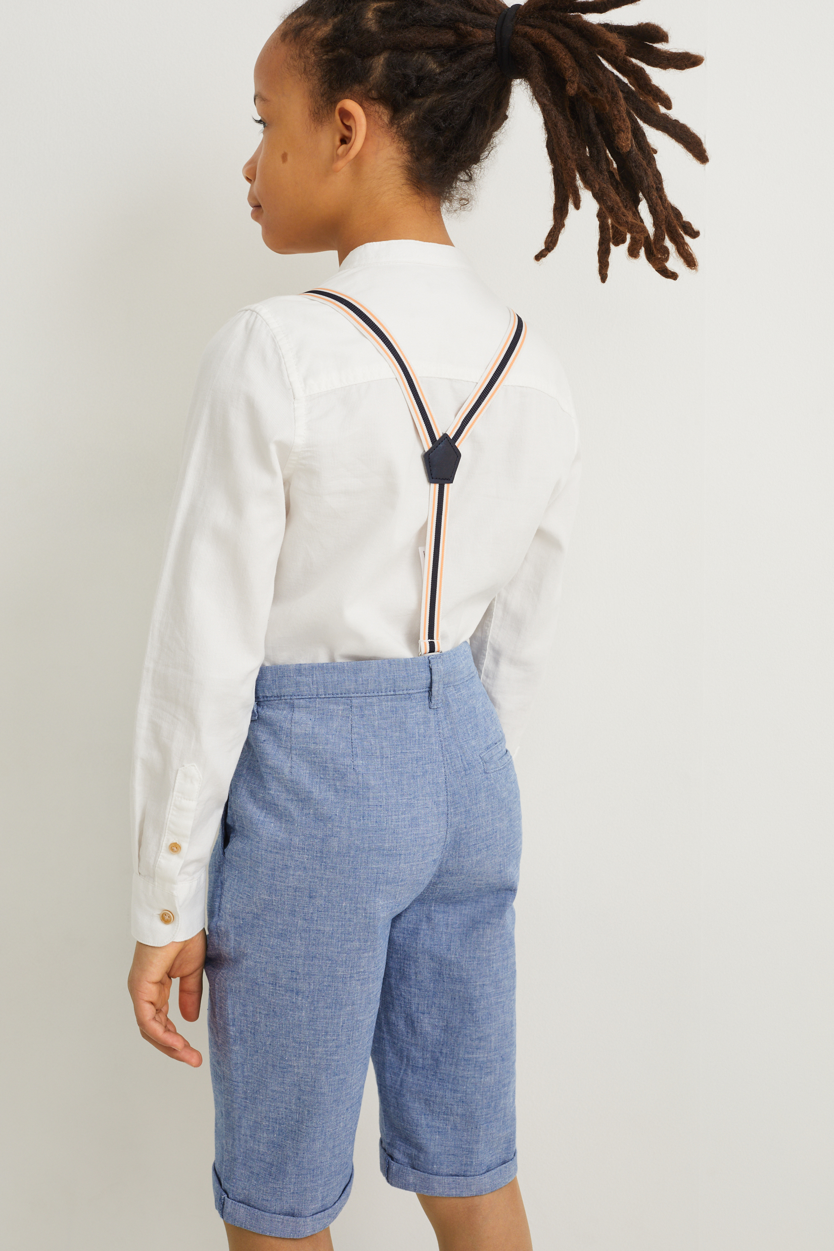 Bermuda shorts with braces - LYCRA?