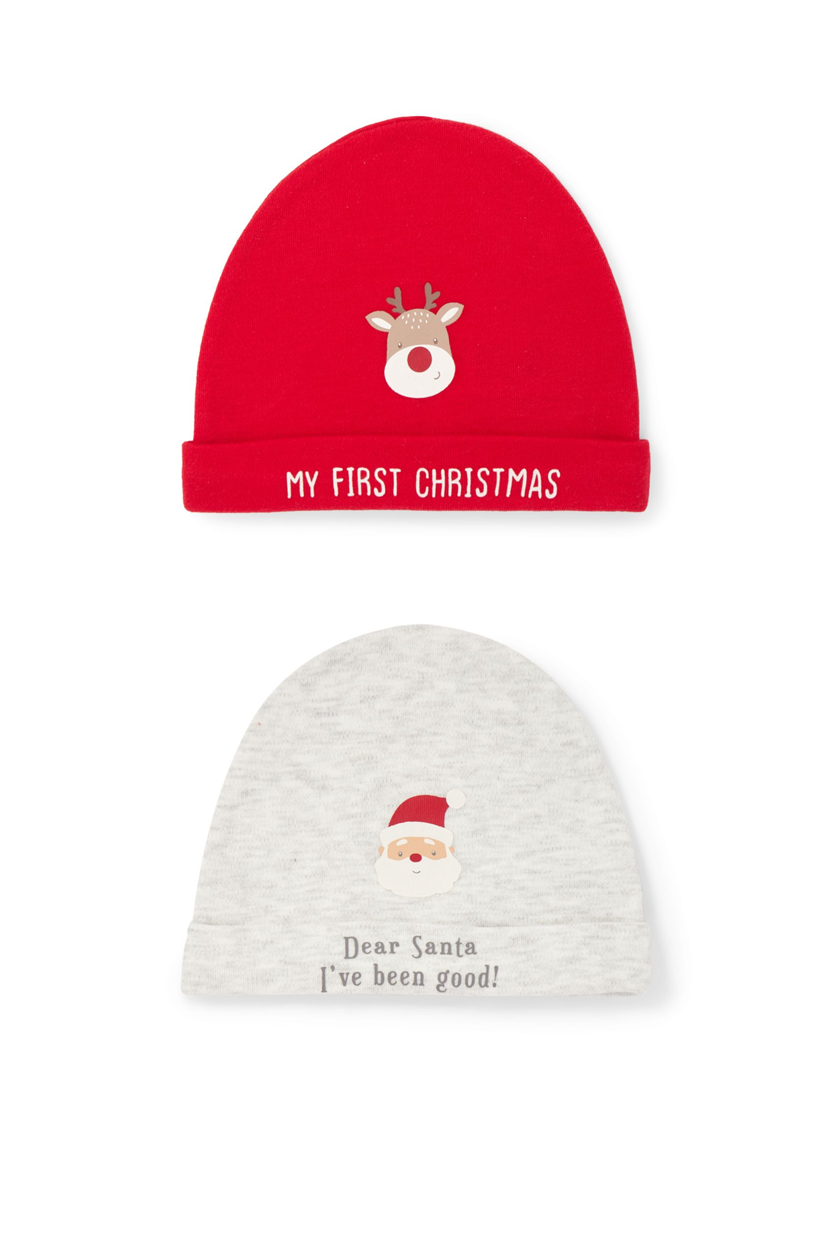 Multipack of 2 - newborn Christmas hat
