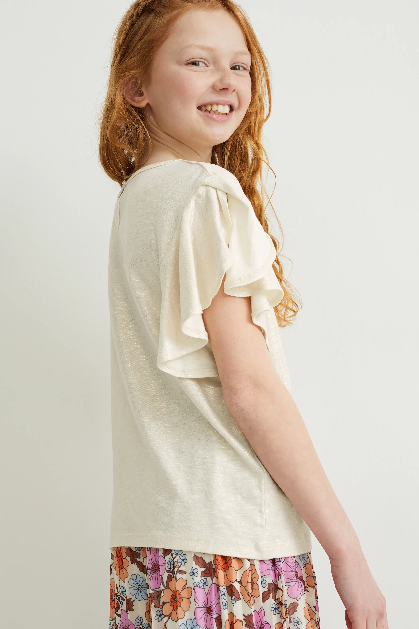 Short sleeve T-shirt - shiny