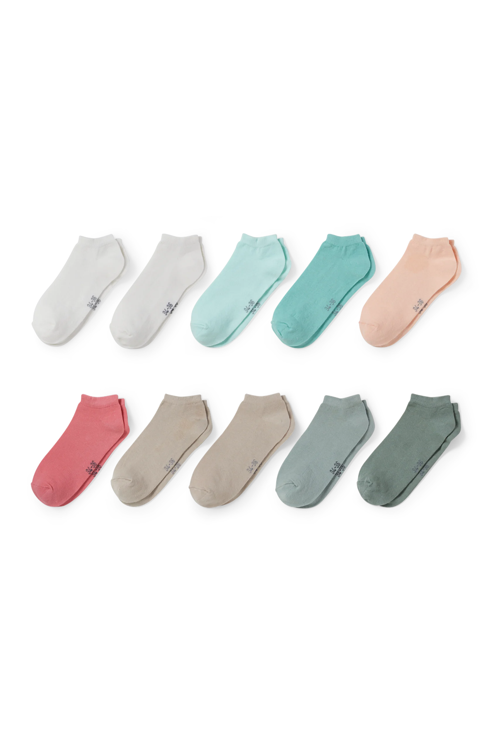 Multipack of 10 - trainer socks