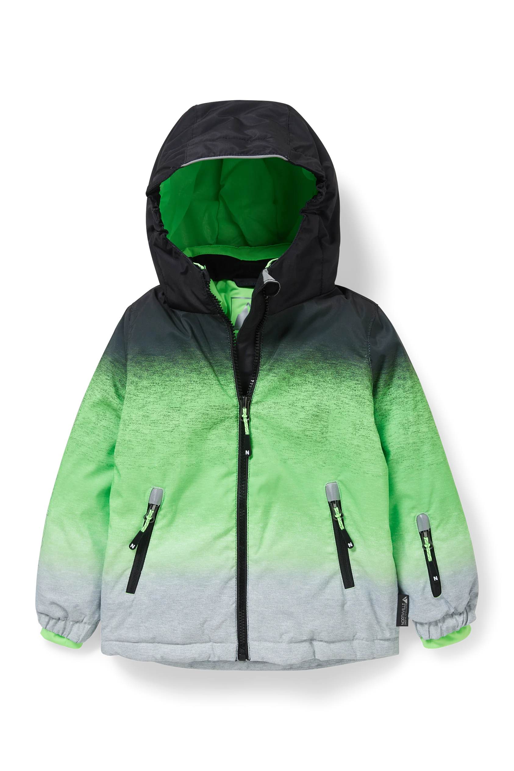 Ski jacket with hood