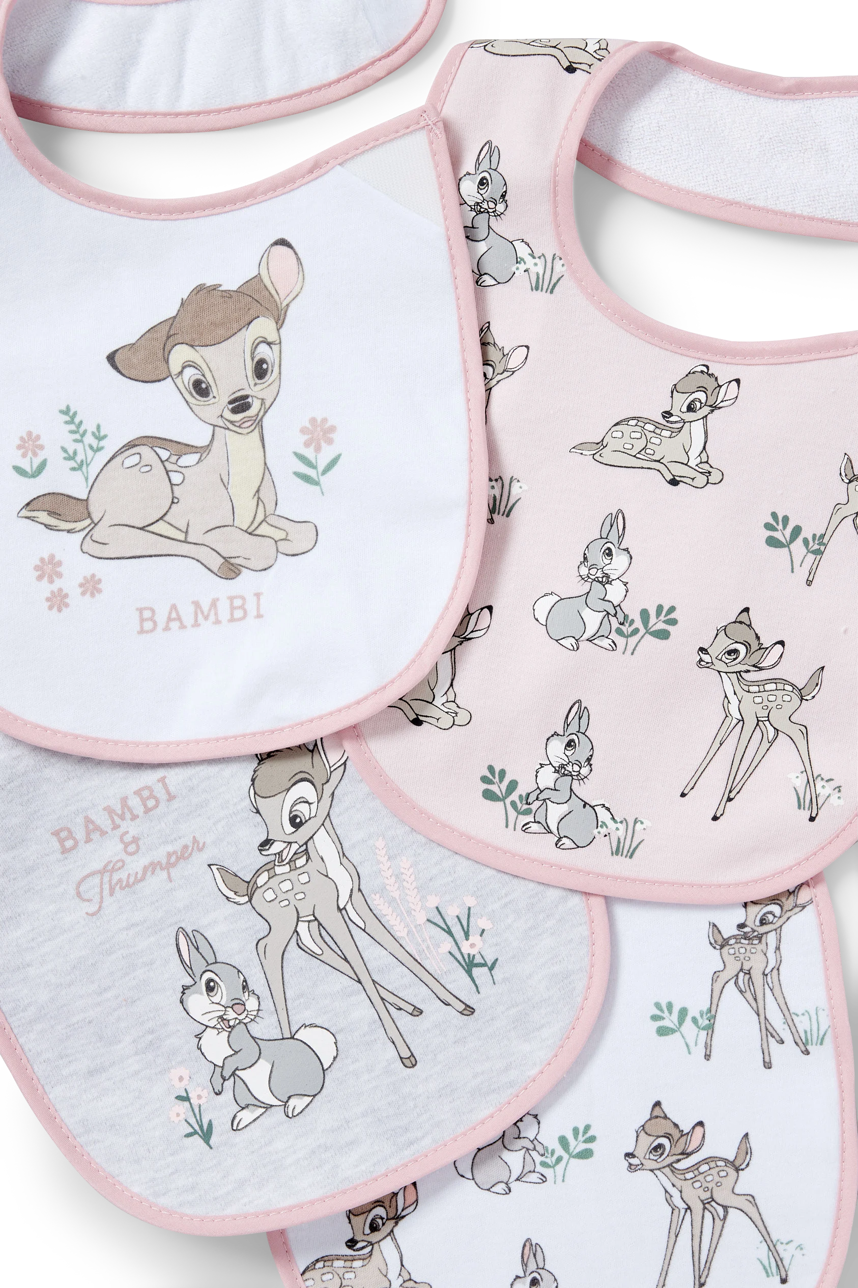 Multipack of 4 - Bambi - baby bib