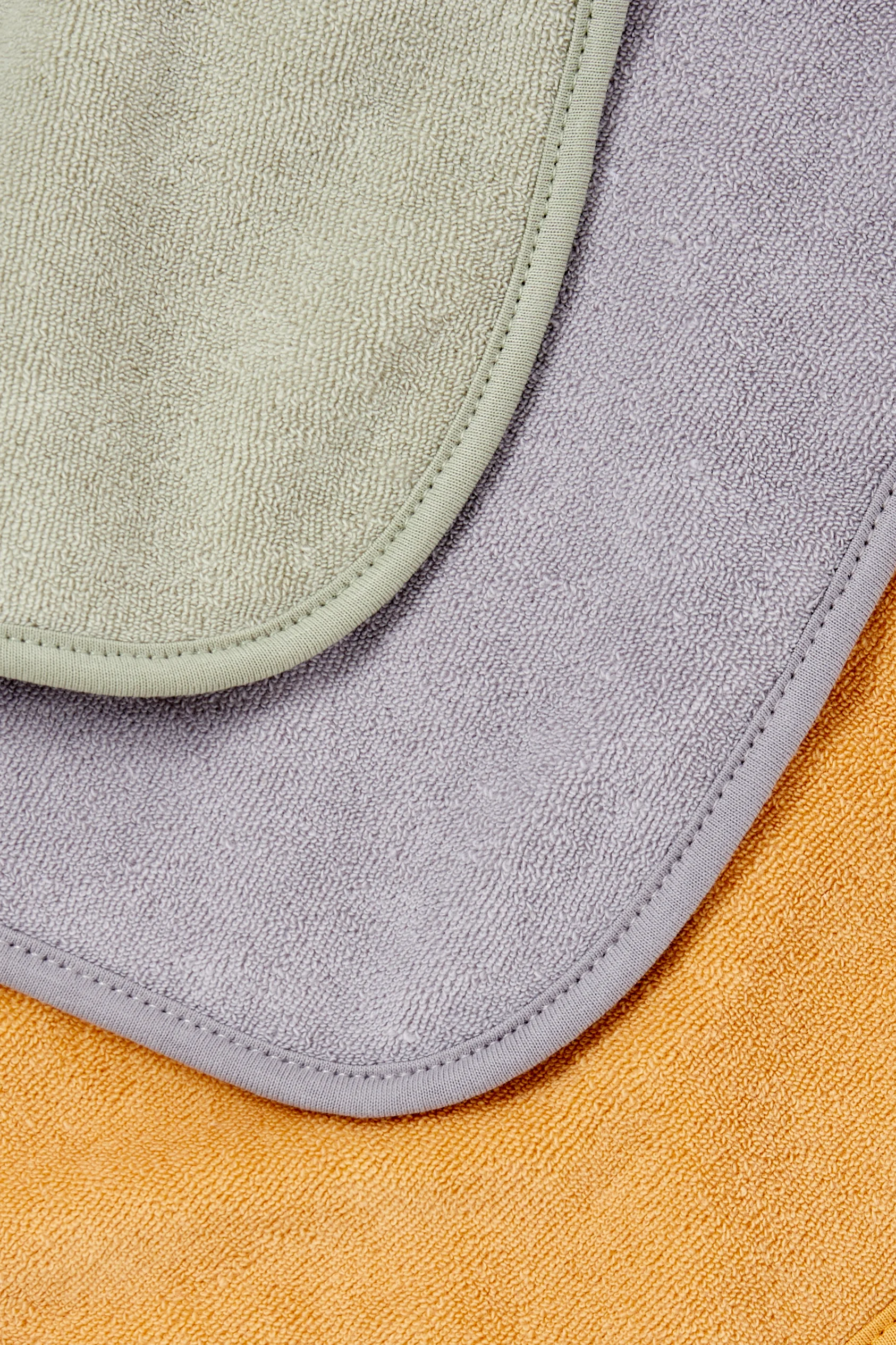 Multipack of 3 - baby terry cloth bib