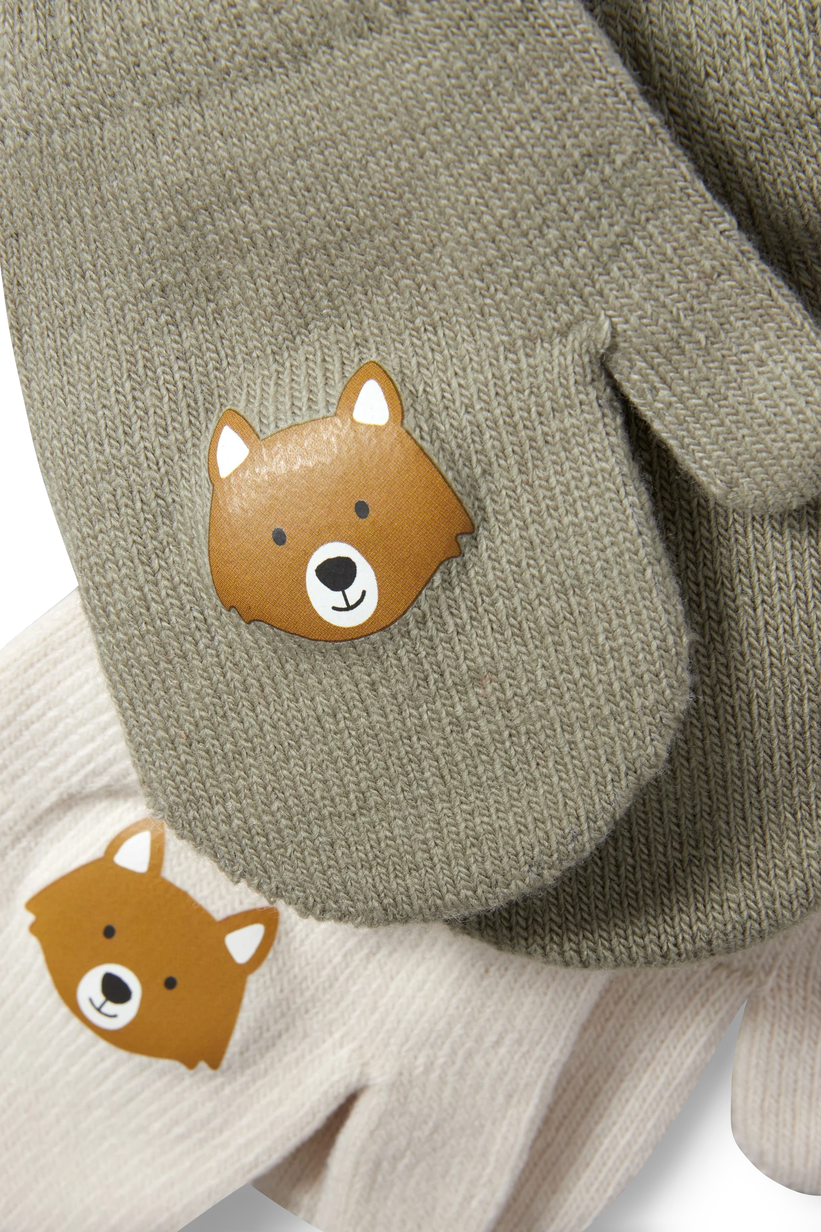 Multipack of 2 - fox - baby mittens