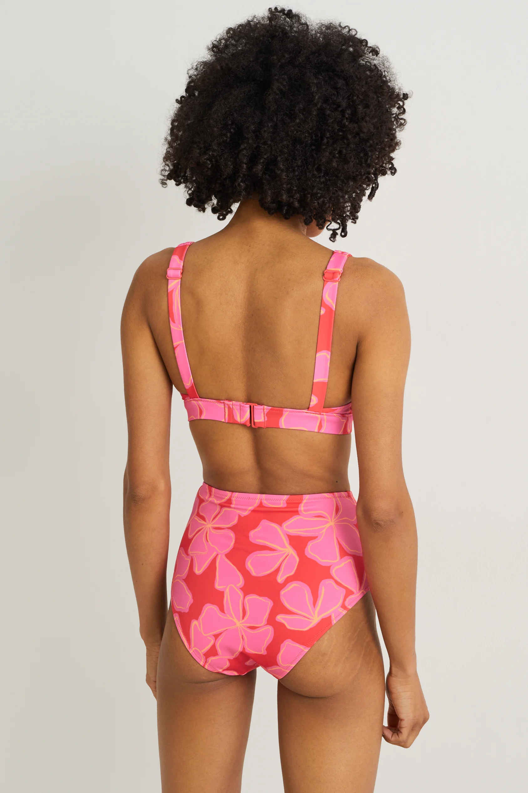 Bikini bottoms - high waist - LYCRA? XTRA LIFE? - floral