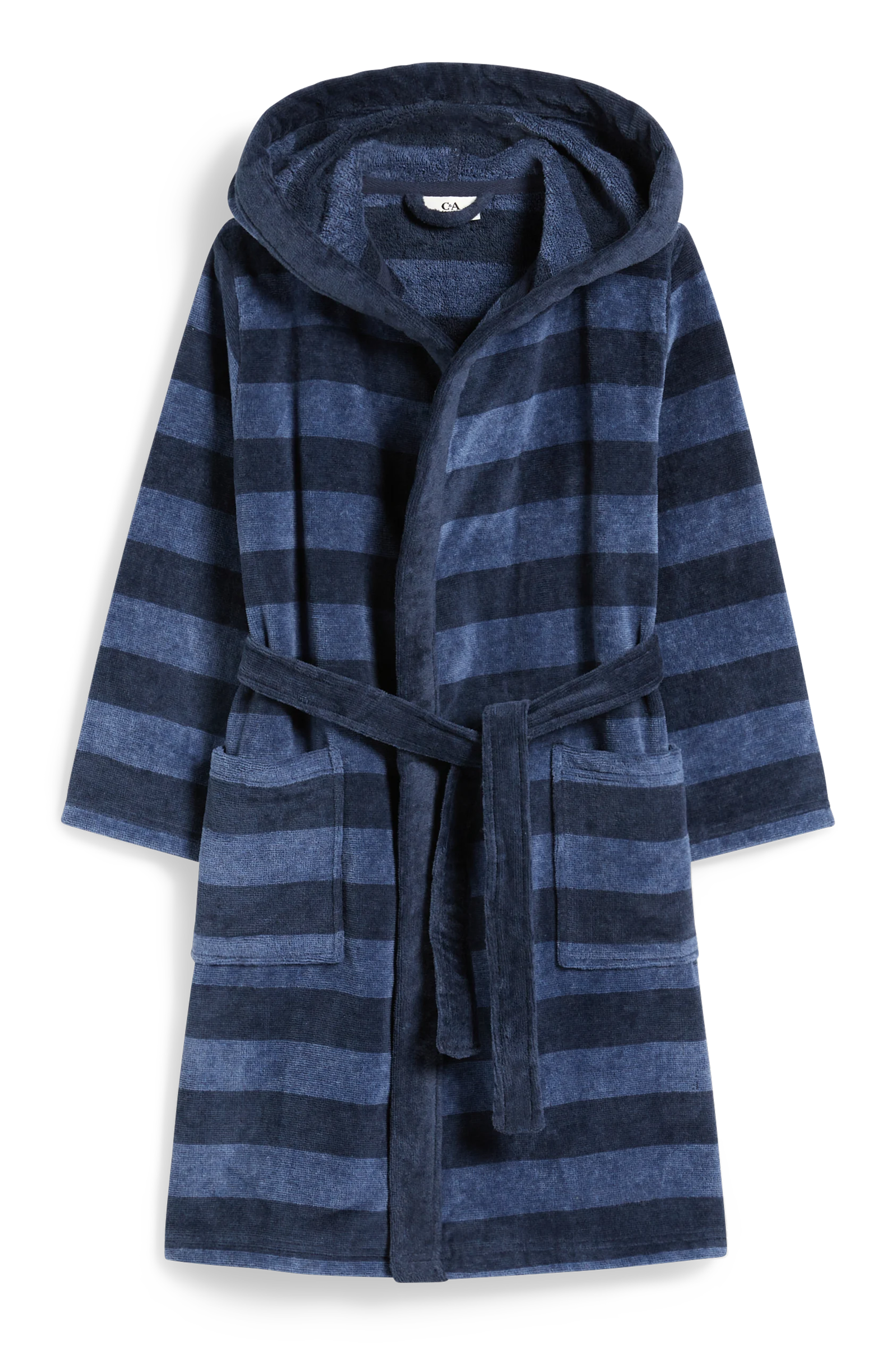 Bathrobe with hood - striped