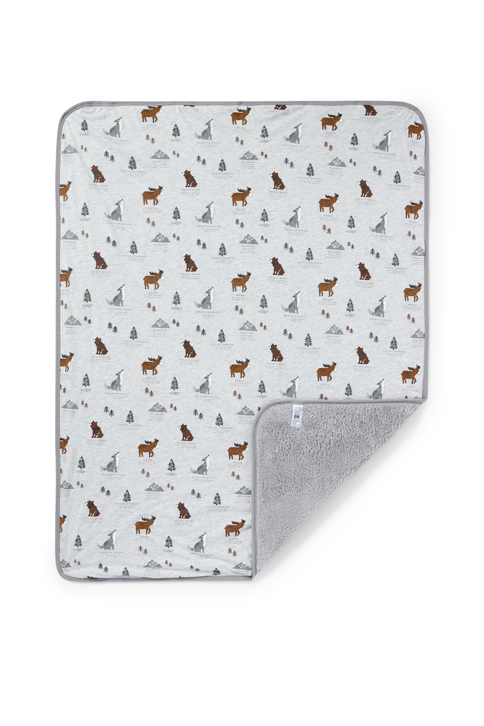 Woodland - baby blanket