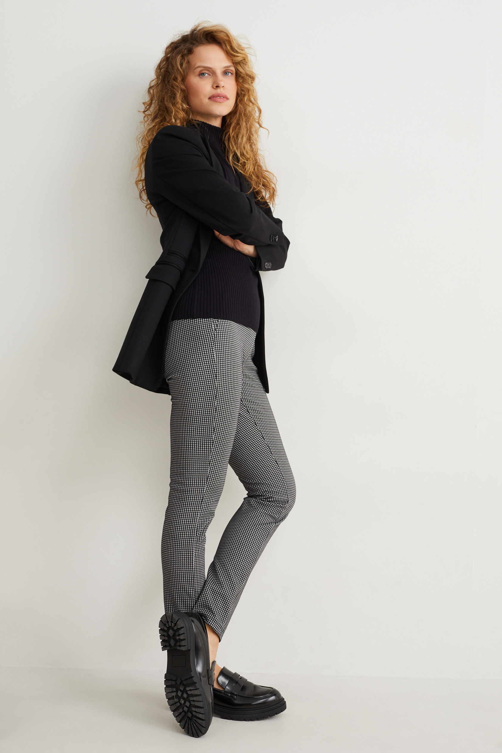 Jersey trousers - patterned