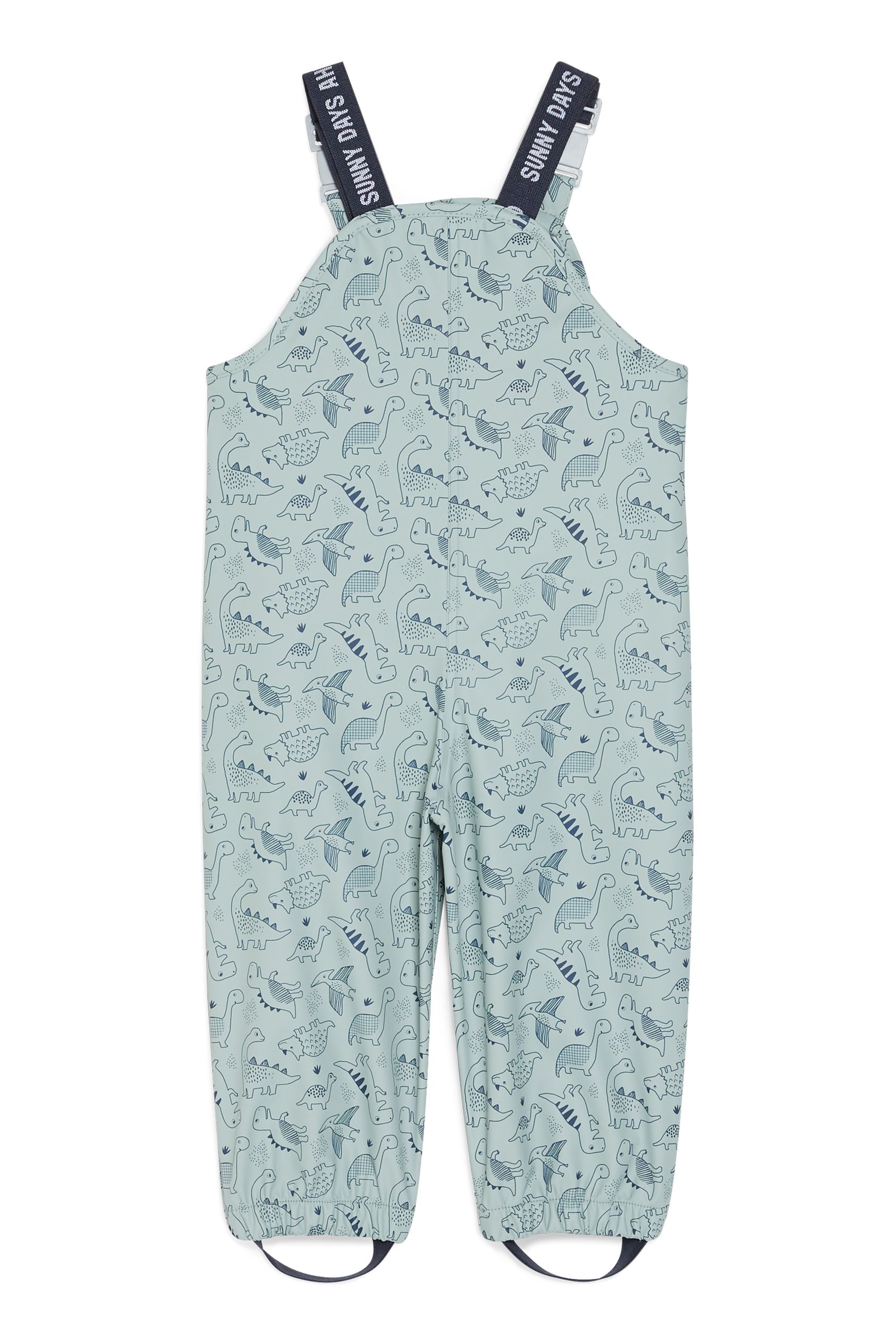Baby waterproof dungarees - patterned