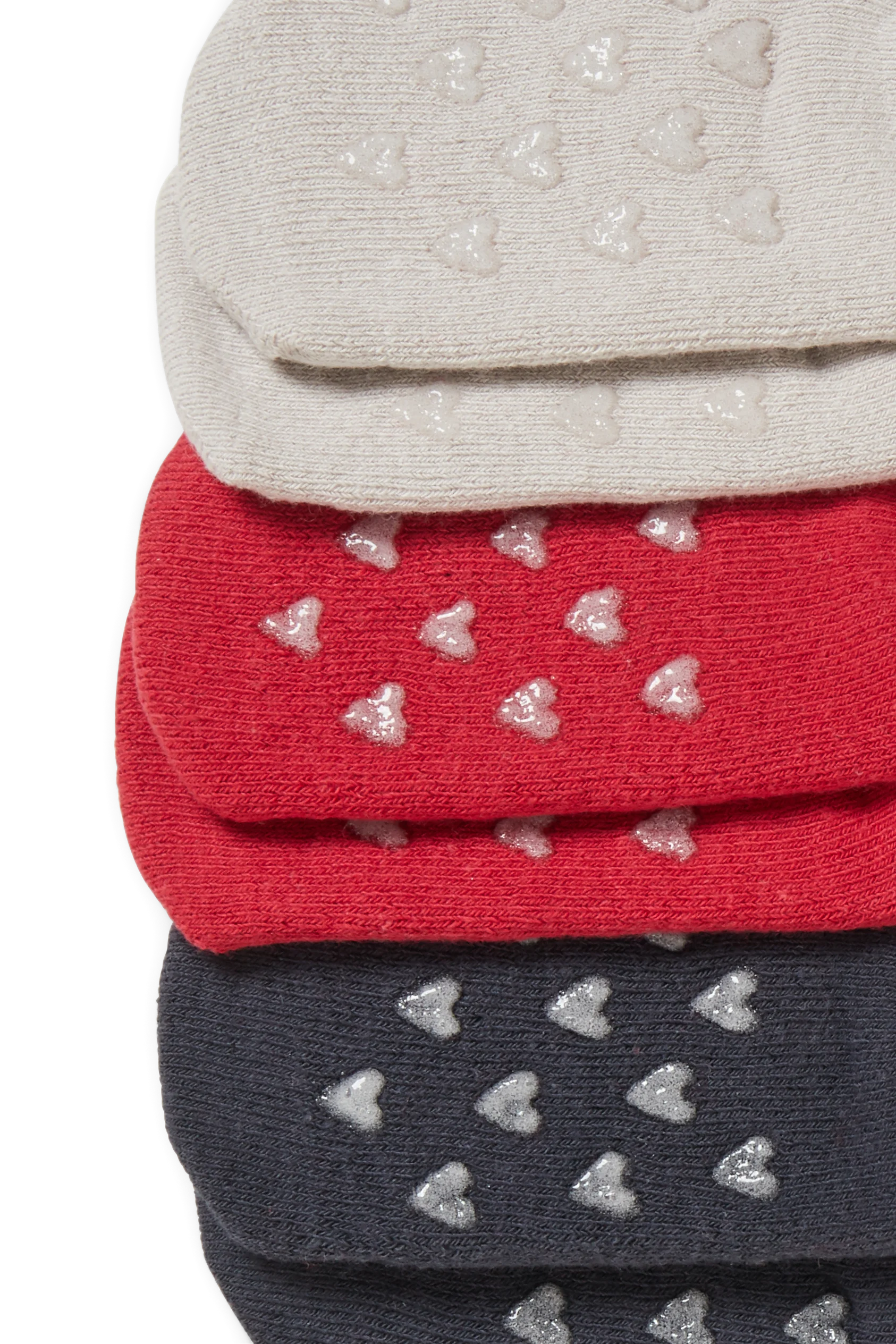 Multipack of 3 - owl - baby non-slip socks with motif