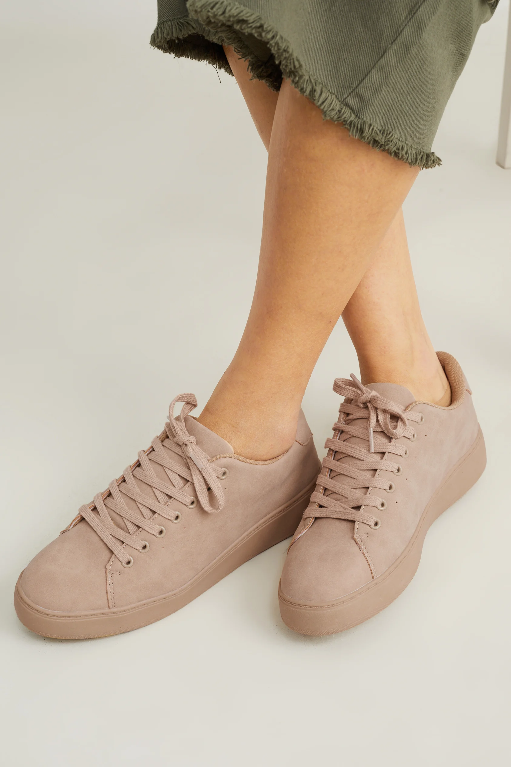Trainers - faux suede