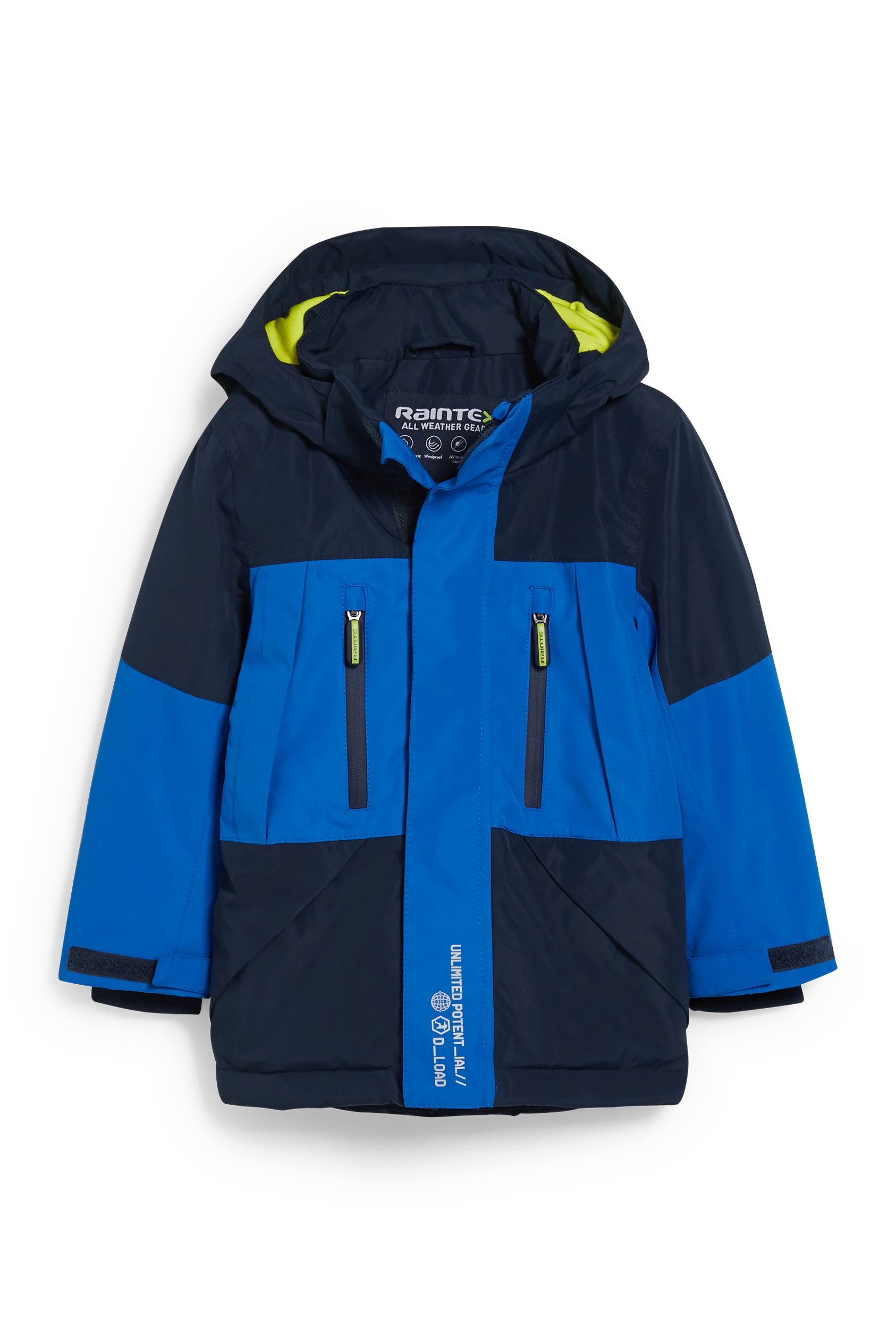 Rain jacket with hood