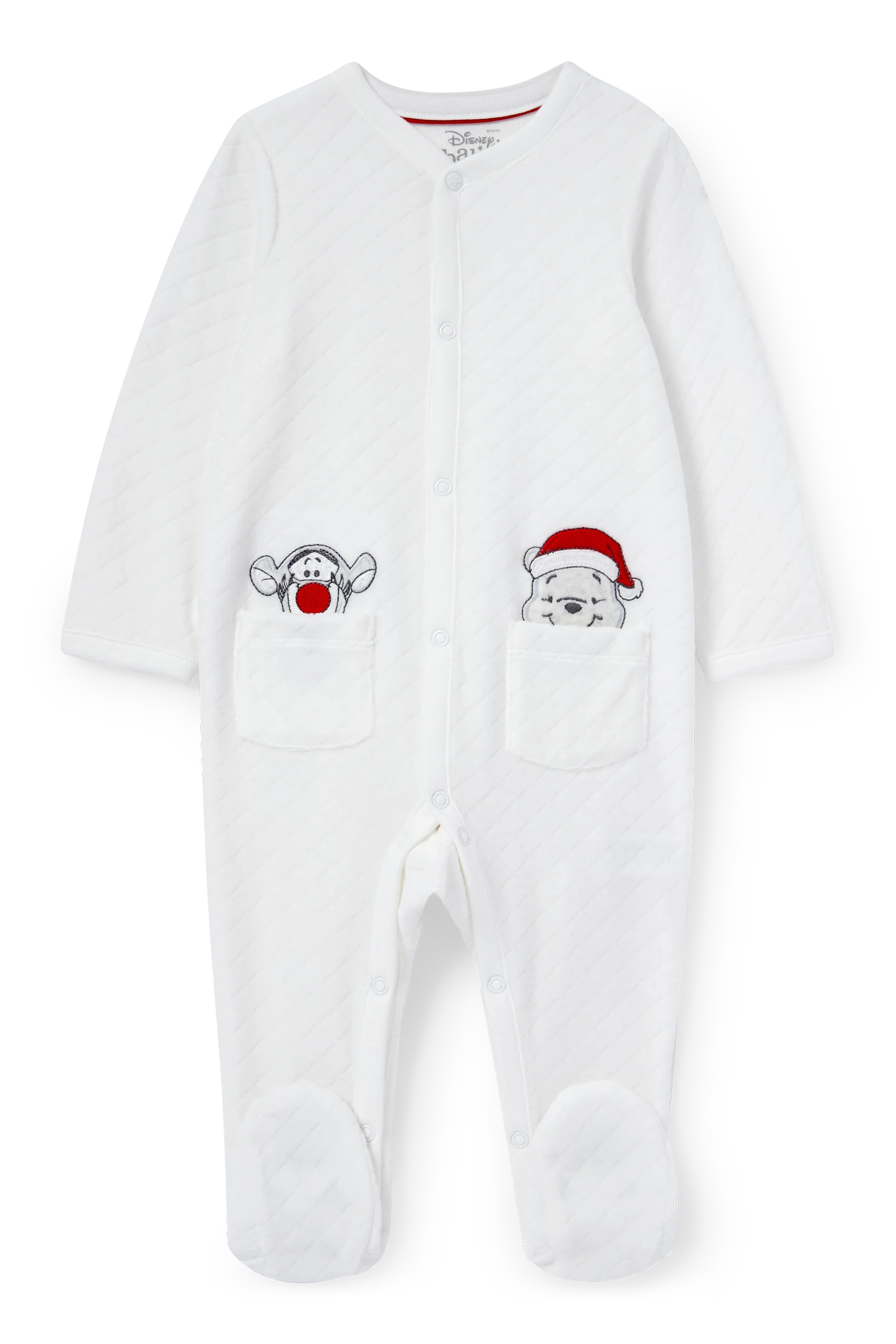 Winnie the Pooh - baby Christmas sleepsuit