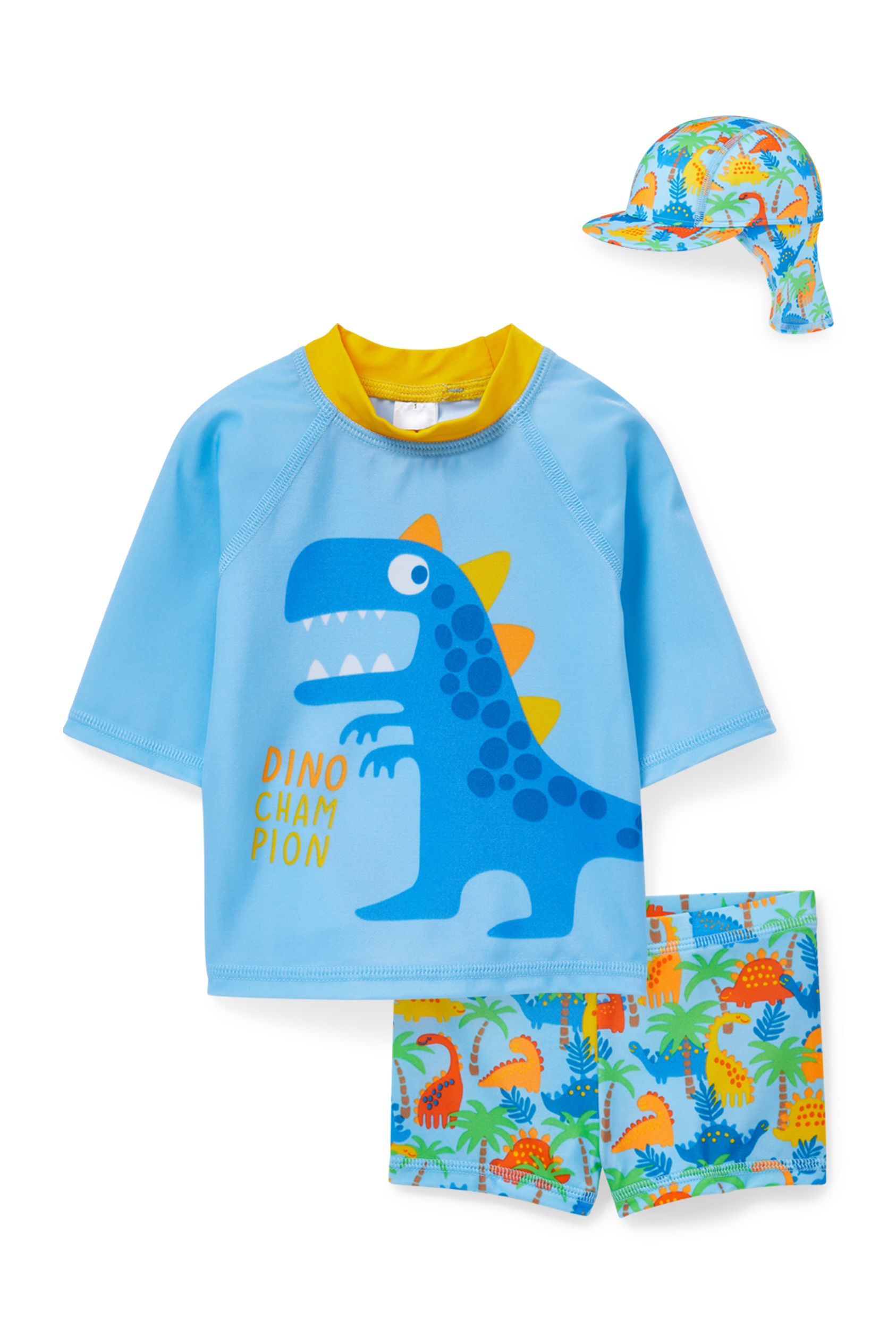 Dinosaur - baby UV swimming outfit - 3 piece