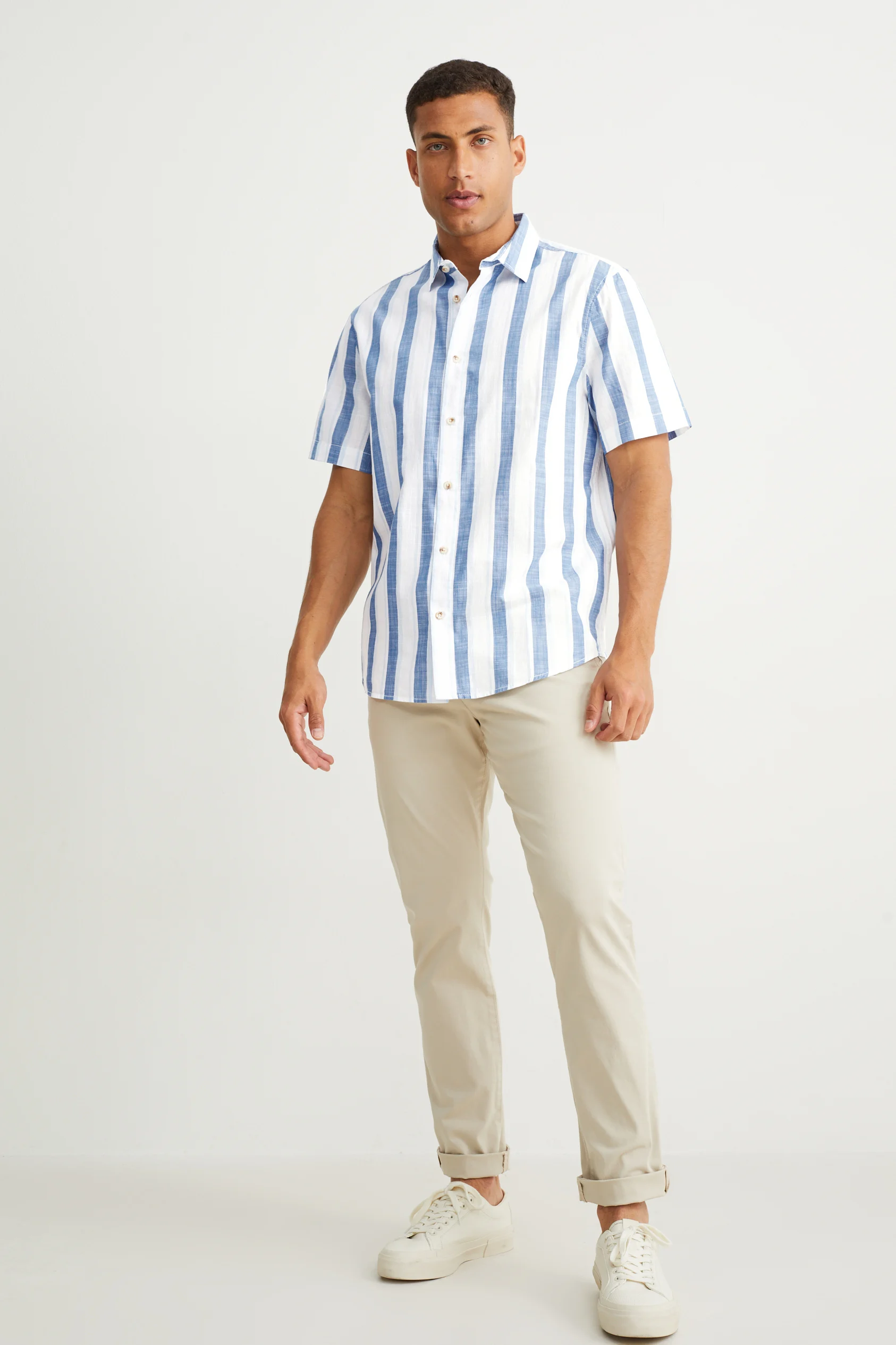 Shirt - regular fit - kent collar - striped