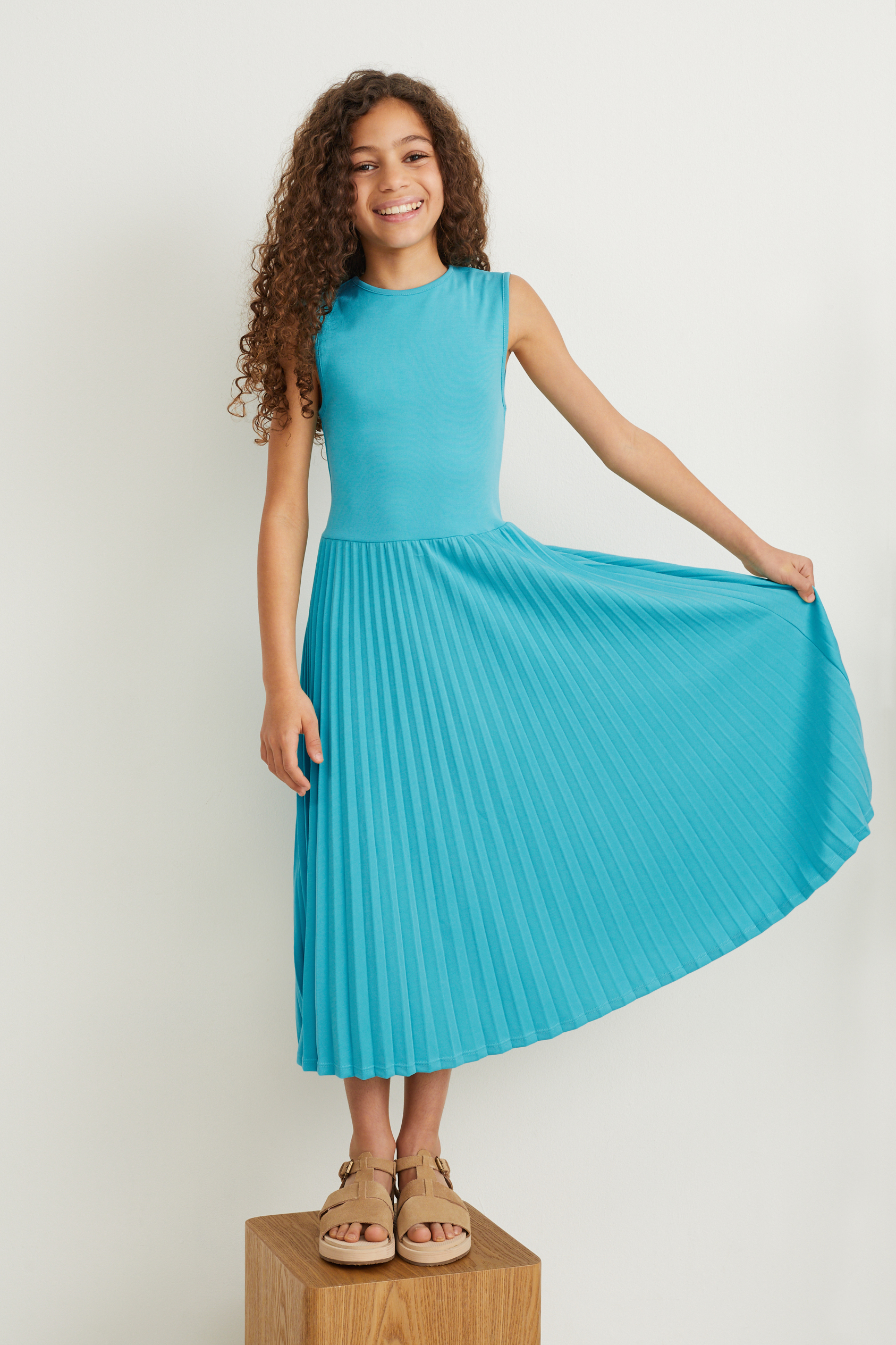 Dress - pleated