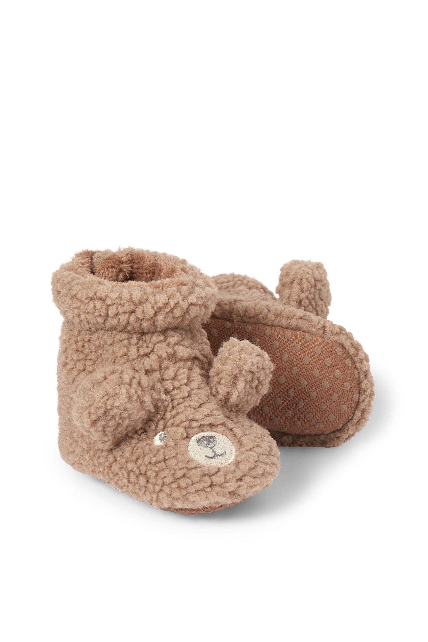 Teddy bear - baby teddy fur booties