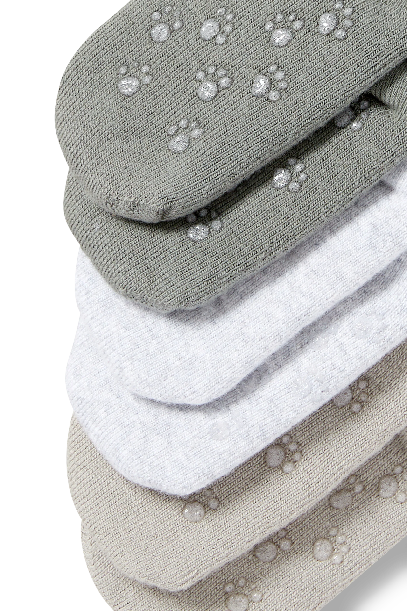 Multipack of 3 - animals - non-slip baby socks with motif