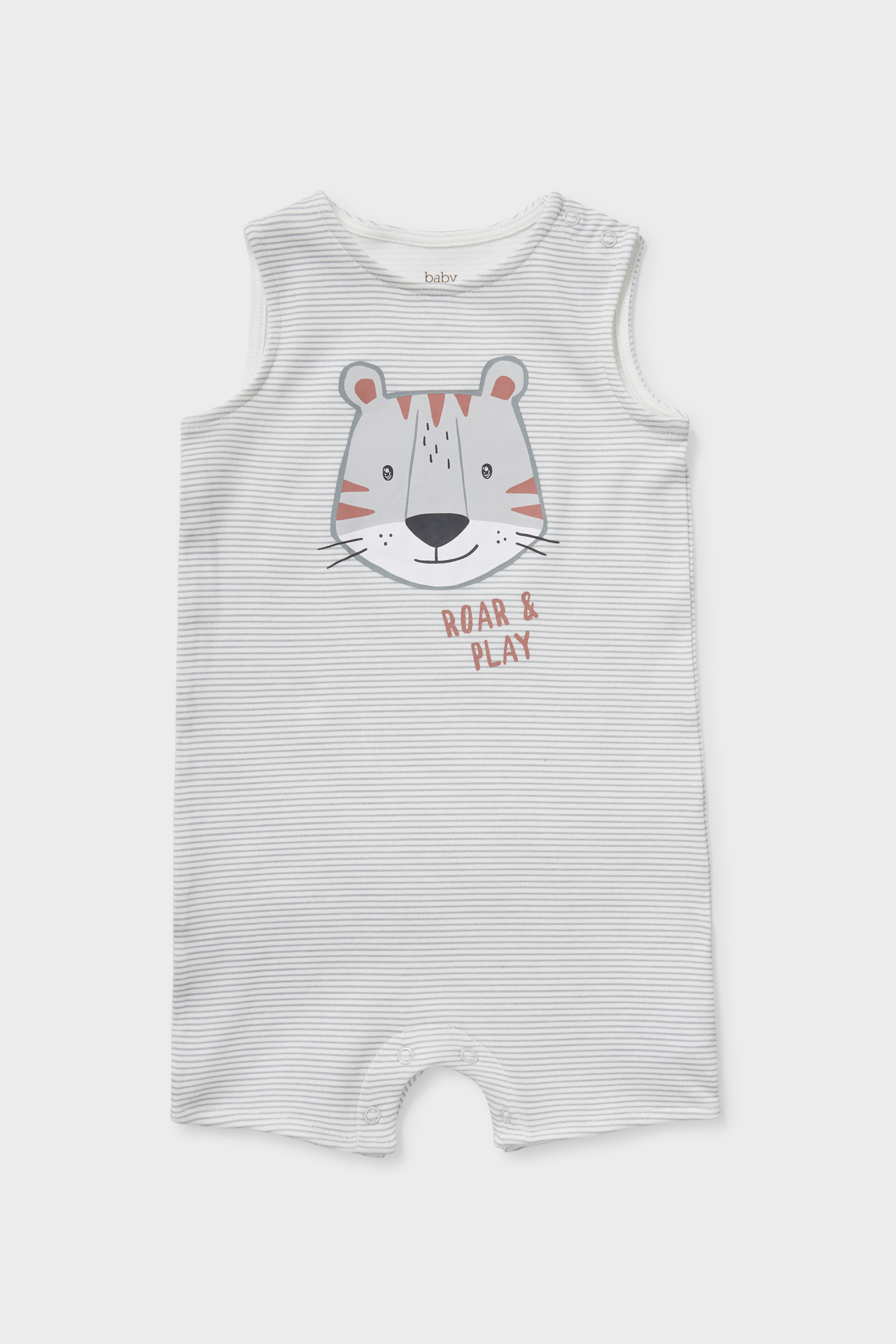 Baby sleepsuit  - striped