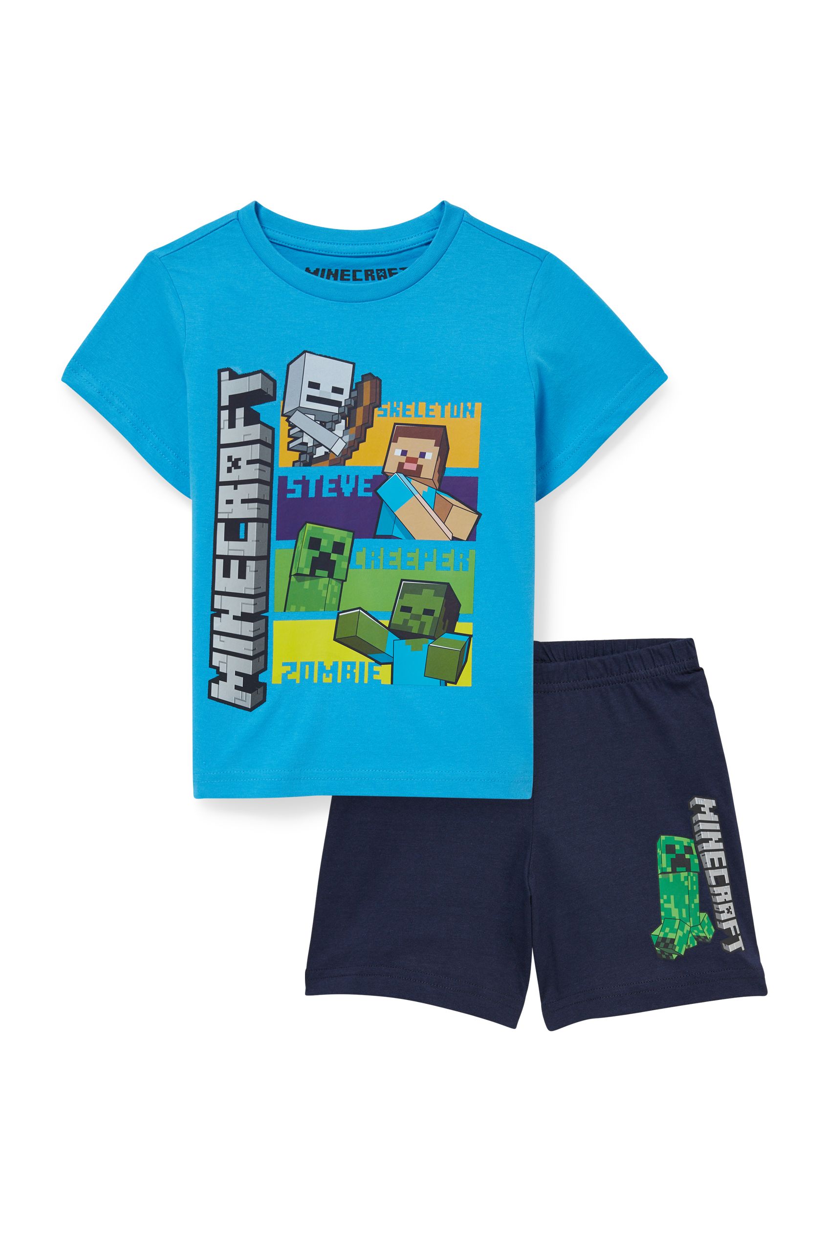Minecraft - short pyjamas - 2 piece