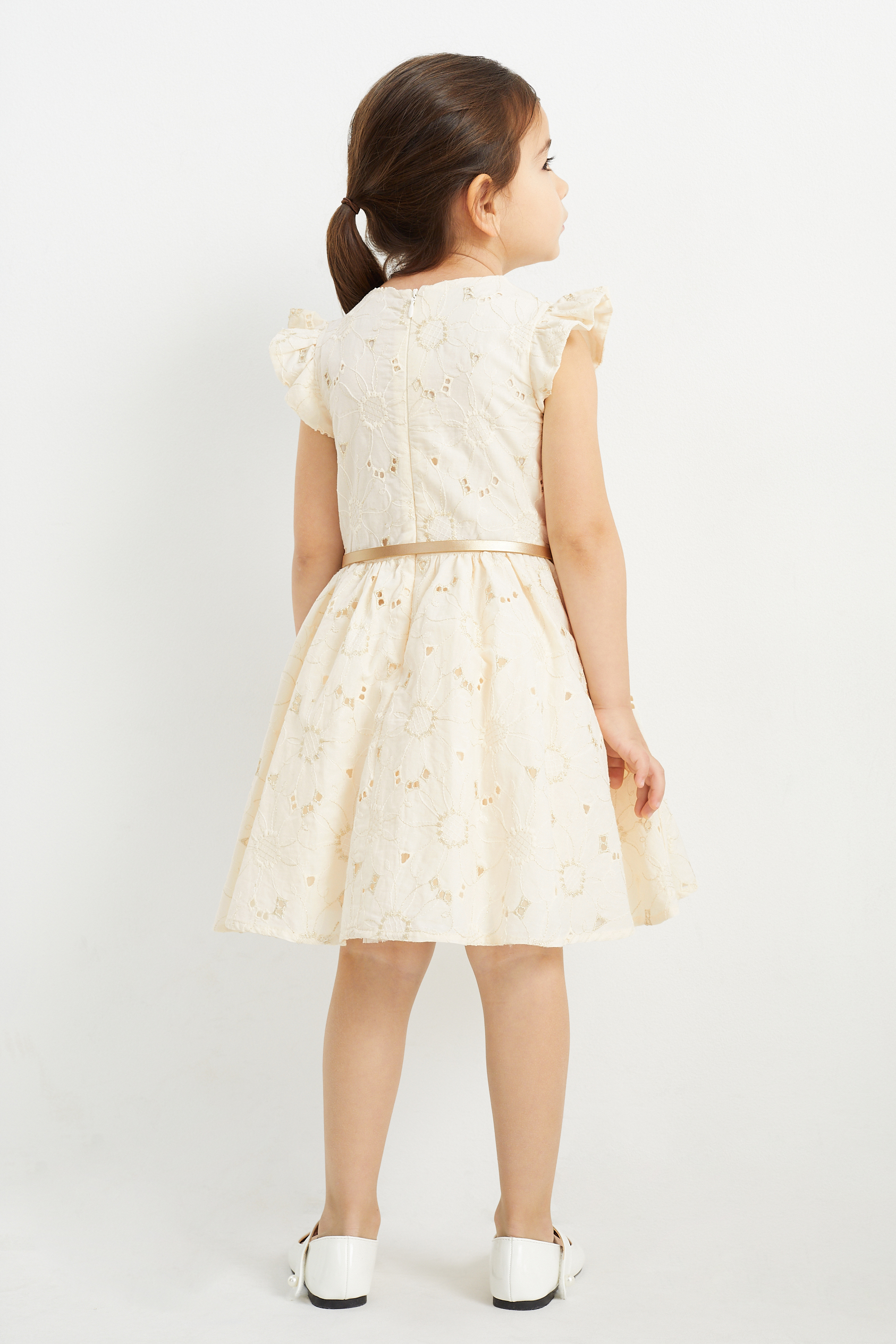 Dress with belt - floral