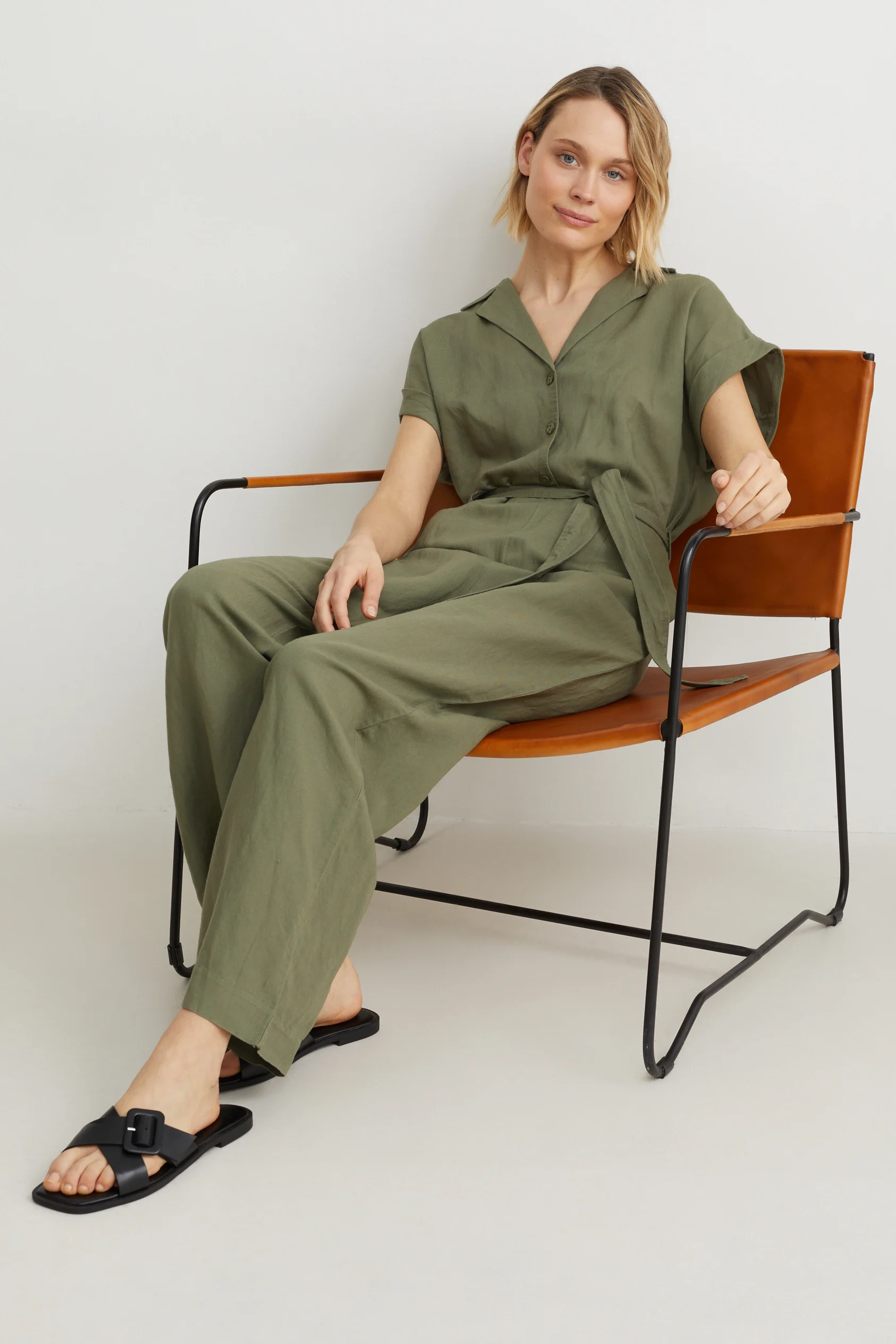 Jumpsuit - linen blend